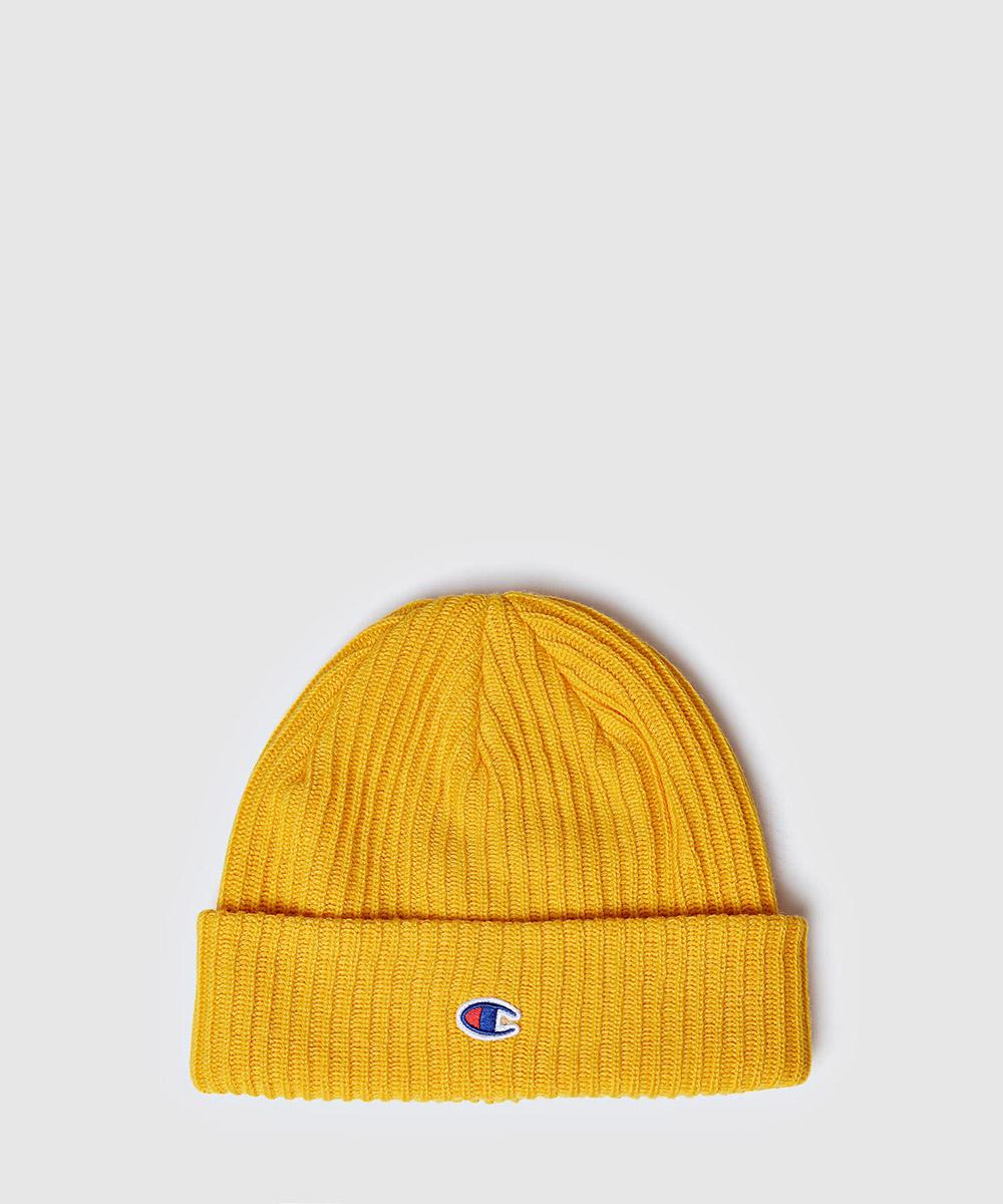 champion yellow beanie