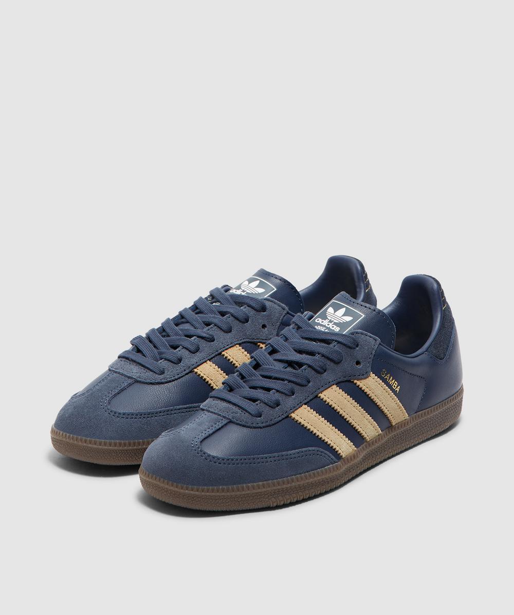 adidas Samba Og Sneaker (Shadow/Golden/Gum5 in Blue for Men | Lyst