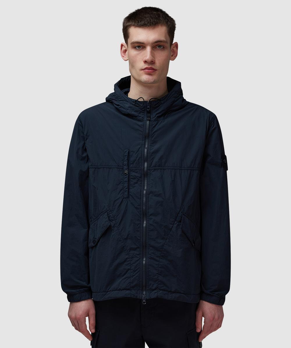 Stone Island Ghost Nylon Smerigliato Short Parka in Blue for Men