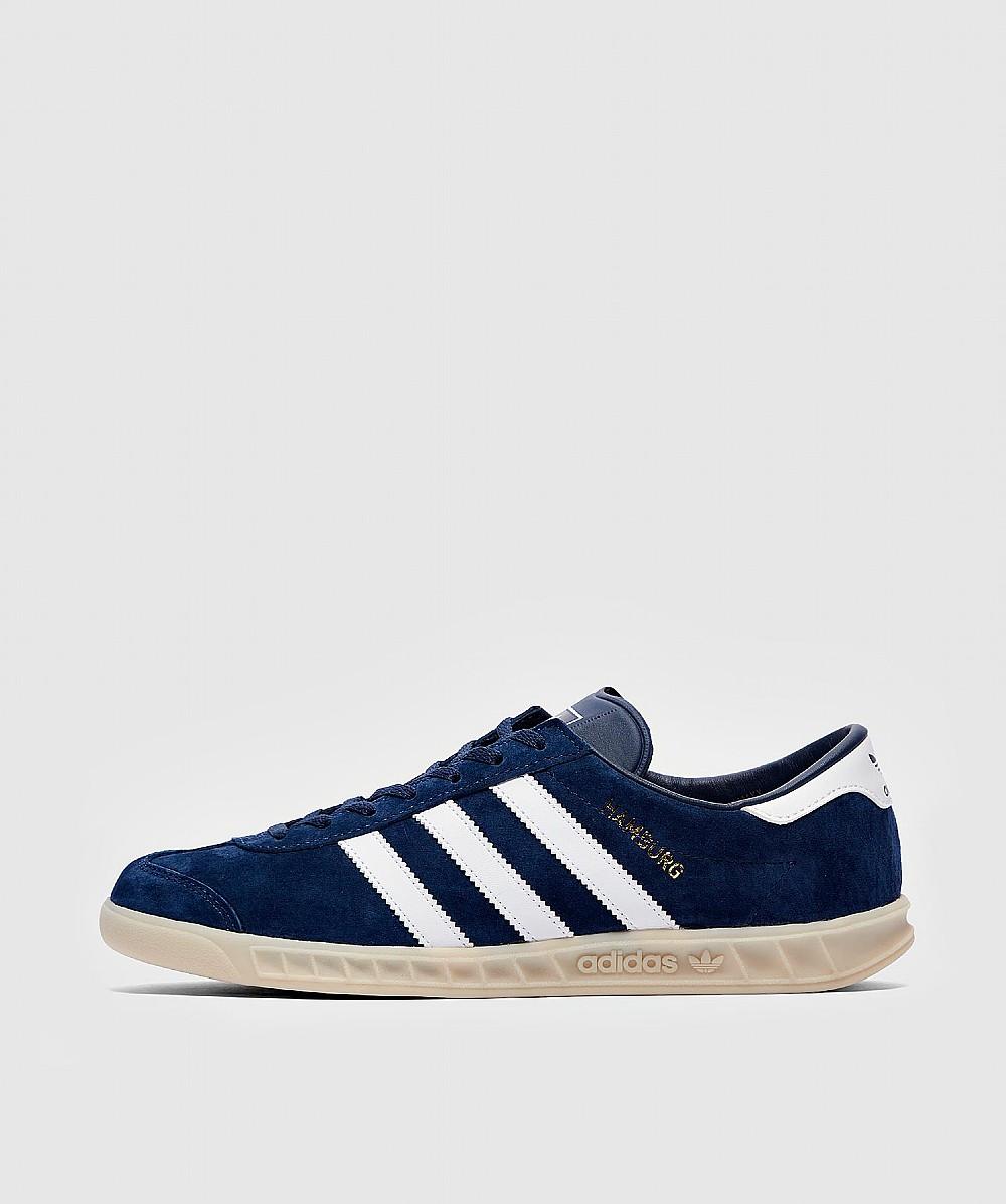 adidas Suede Hamburg Lace-up Sneakers in Blue - Save 81% - Lyst