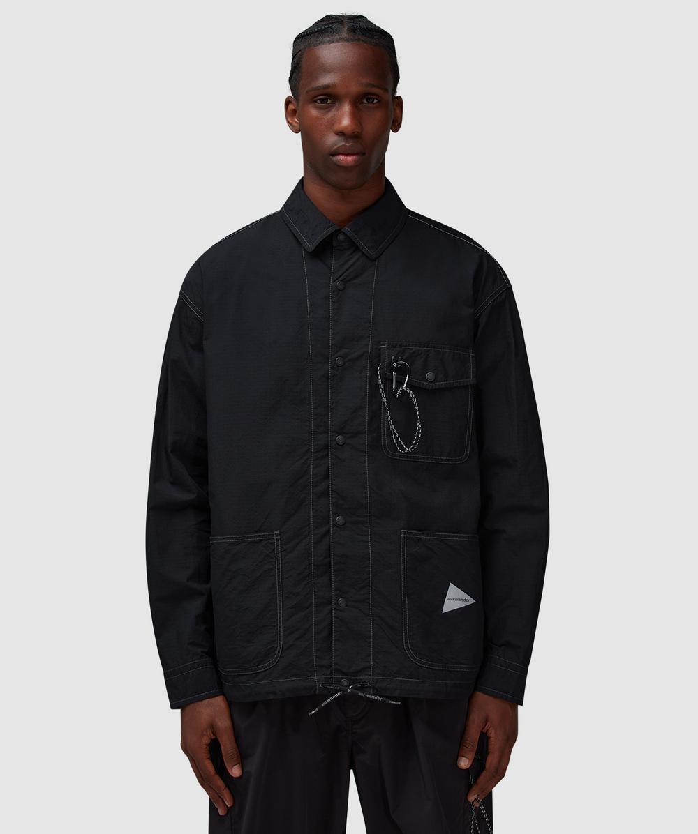 and wander Cordura Shirt Jacket in Black for Men | Lyst