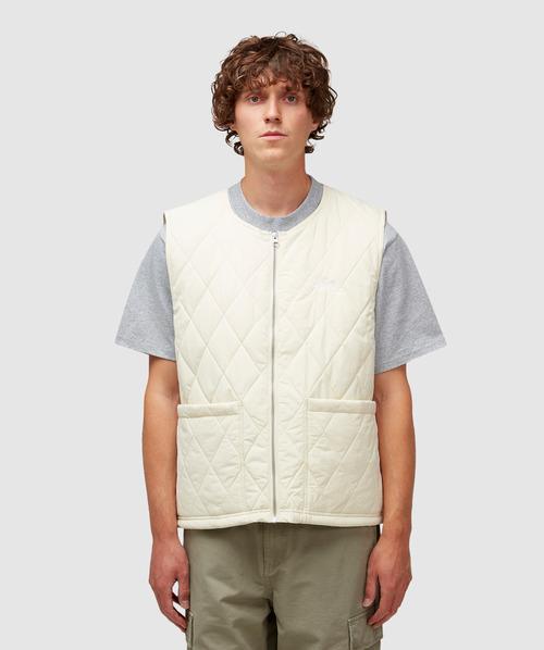Stussy Diamond Quilted Vest in White for Men | Lyst Stussy Diamond Quilted Vest in White for Men | Lyst