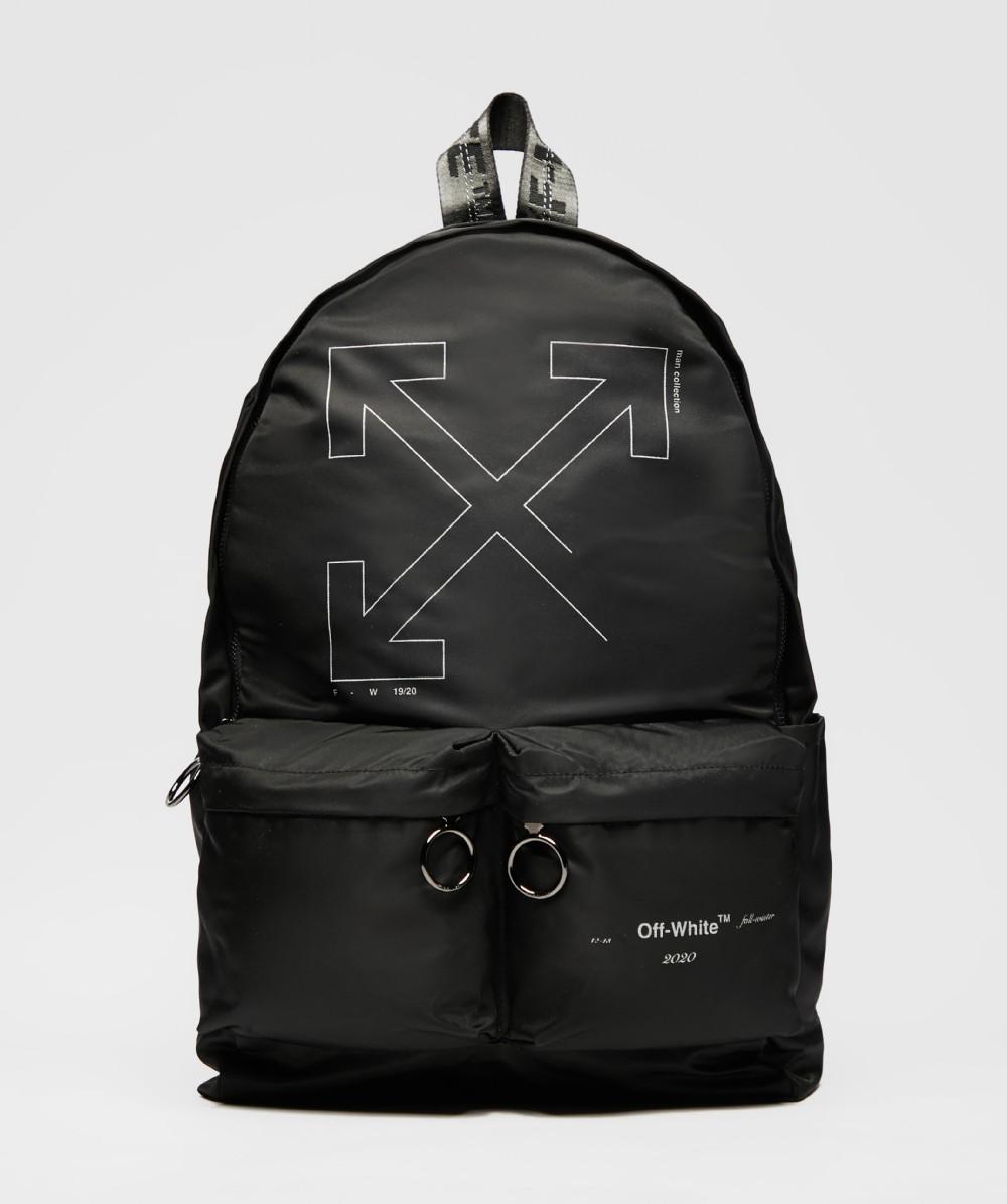 Off-White c/o Virgil Abloh Unfinished Backpack in Black for Men - Lyst