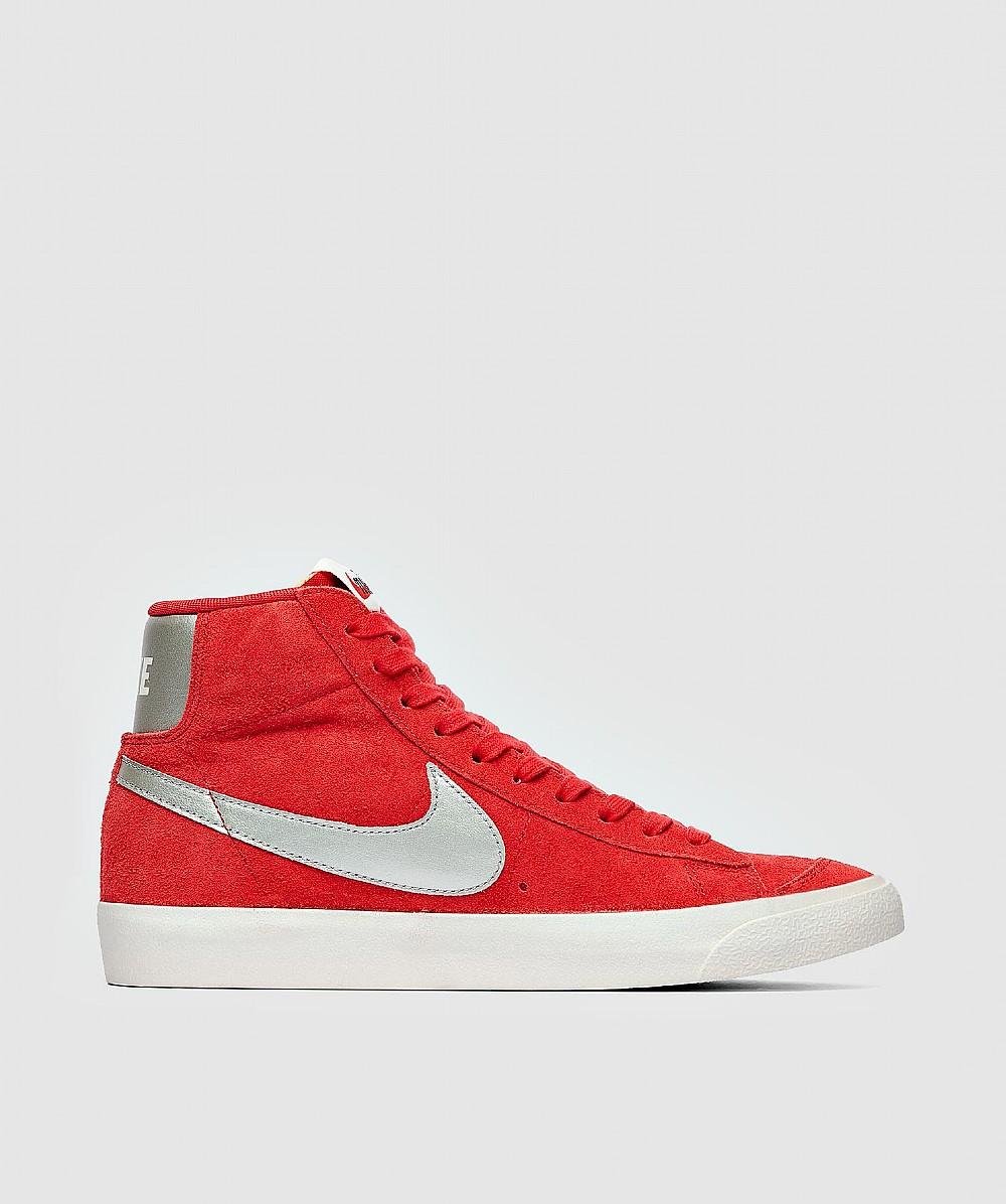 nike blazer mid red suede