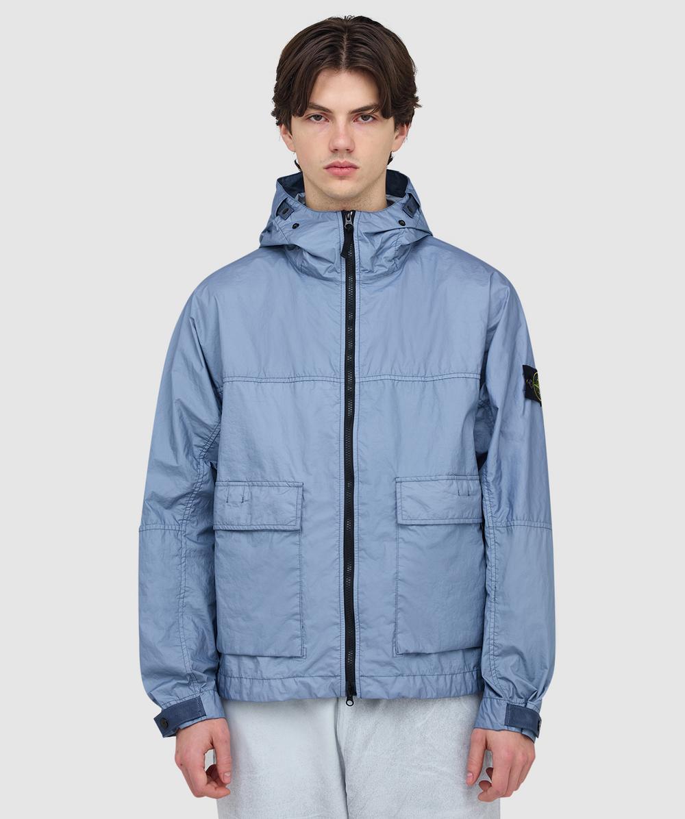 Stone Island Membrana 3L Tc Short Parka Jacket (Dark in Blue for