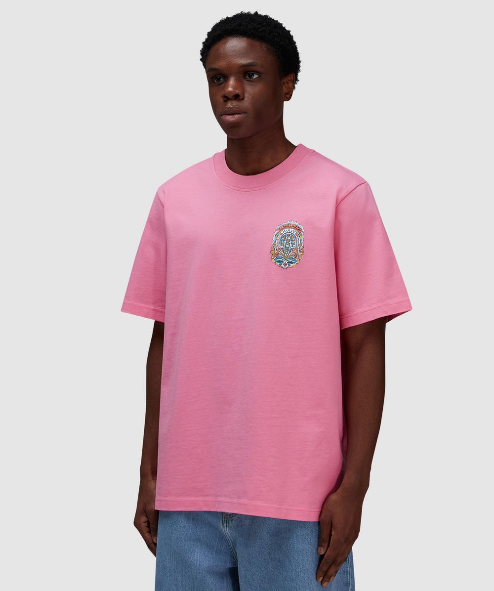 CASABLANCA Casa Way Skate T-Shirt in Pink for Men | Lyst