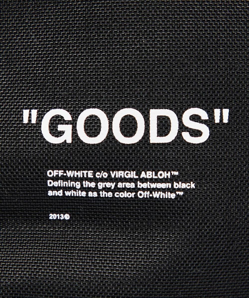 OffWhite c/o Virgil Abloh Quote Tote Bag in Black/White (Black) for
