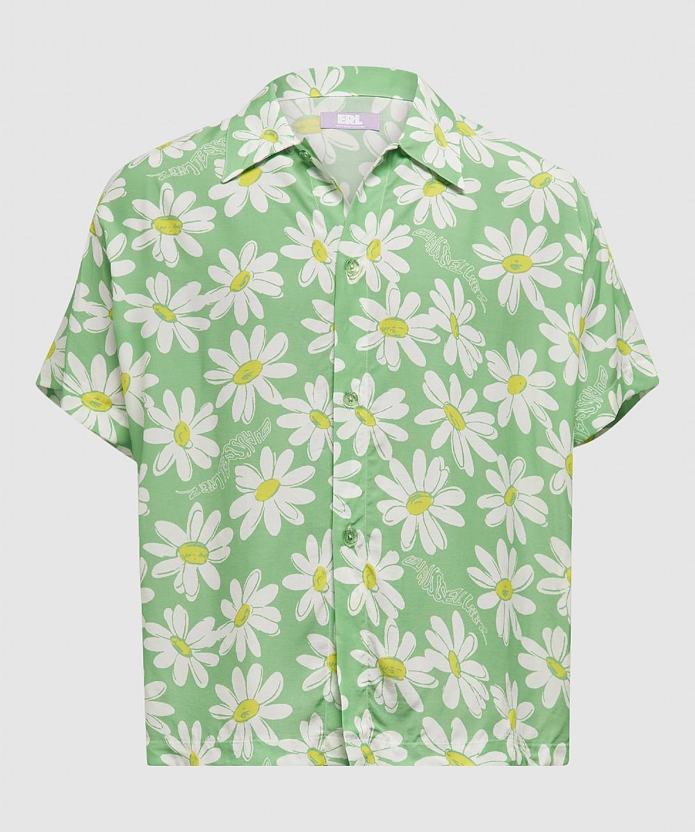 ERL Daisy Shirt in Green for Men | Lyst