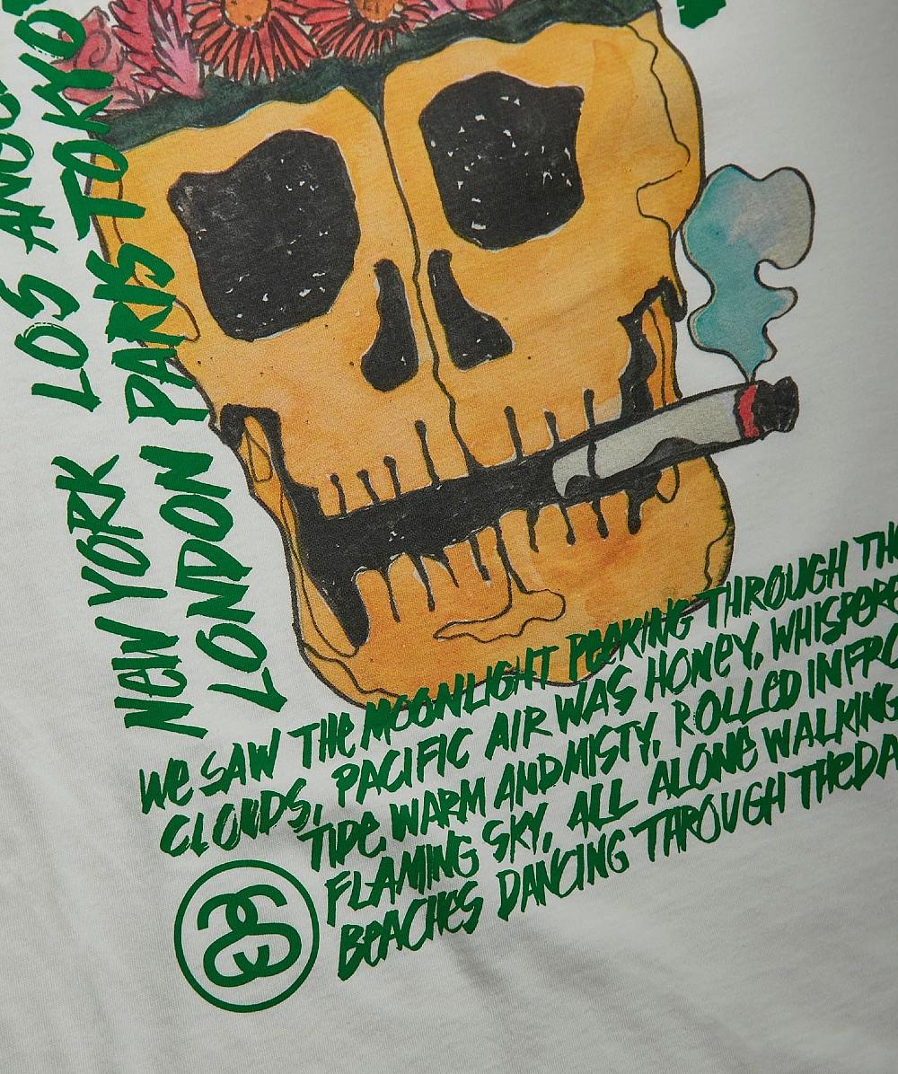 Stussy Smokin Skull Pigment Dyed T 