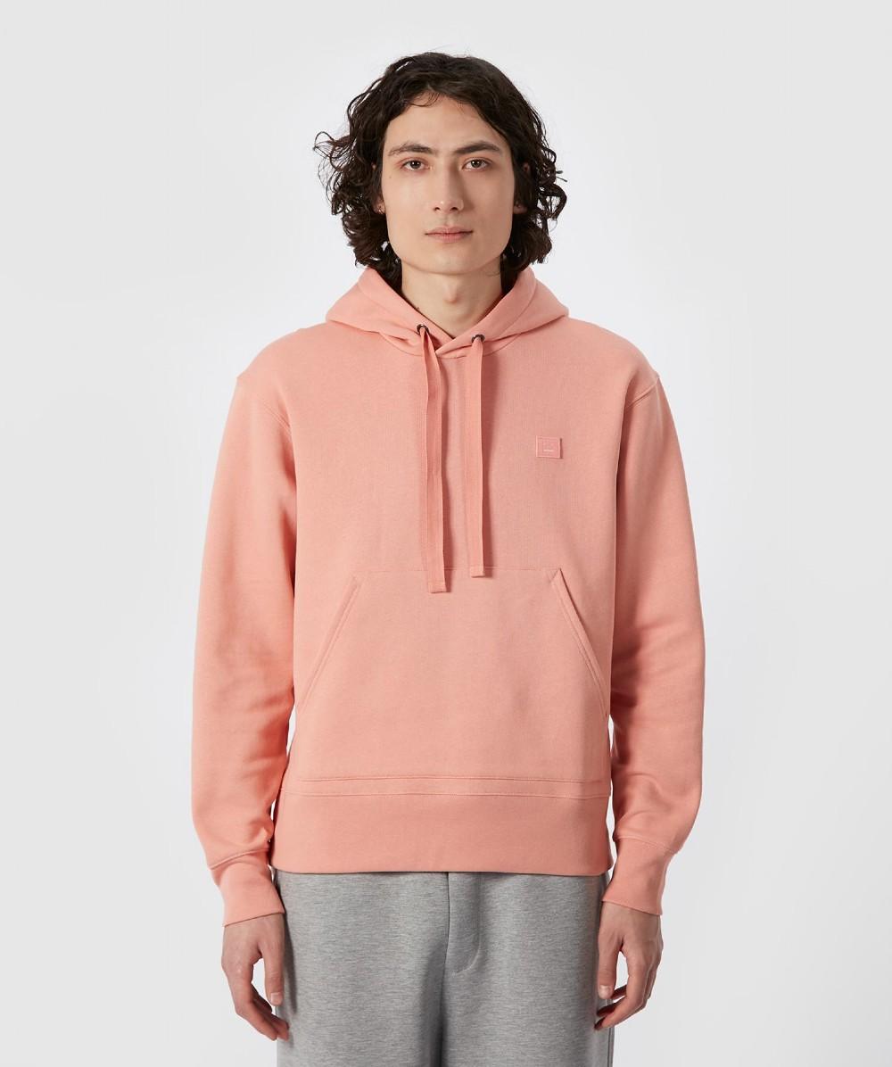 Acne Studios Cotton Hooded Sweatshirt in Pale Pink (Pink) - Lyst