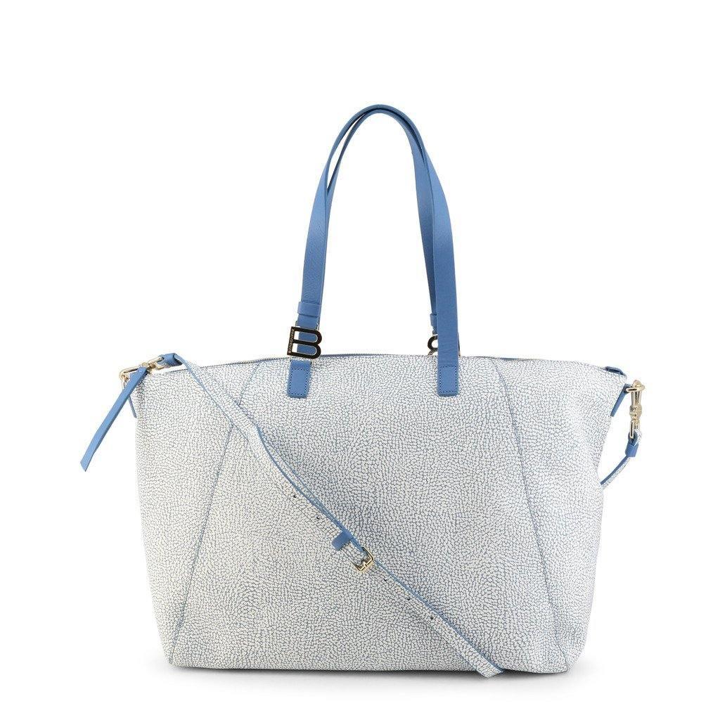 Borbonese Leather Shopping Bags in Blue - Lyst