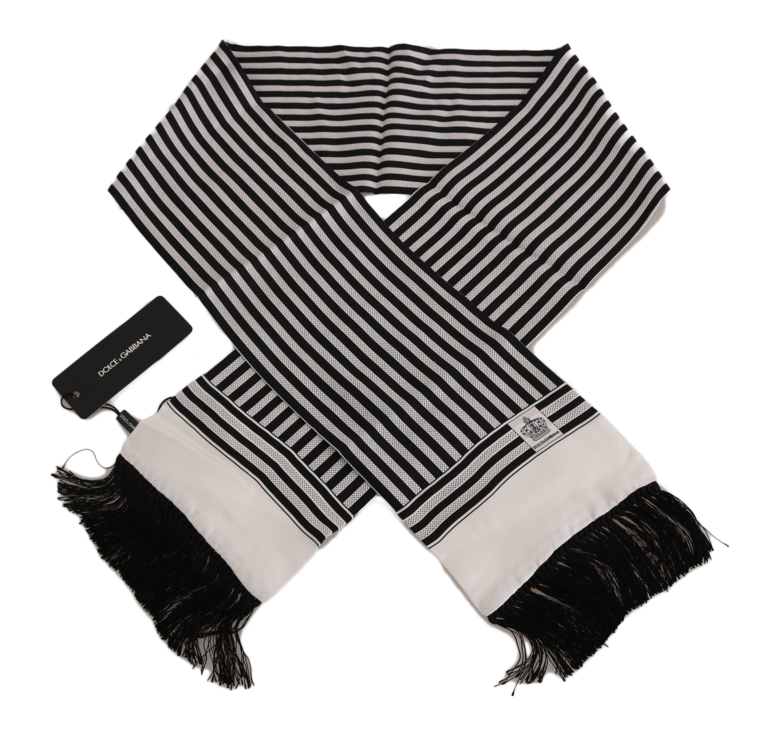 Mens Accessories Scarves and mufflers Dolce & Gabbana Wool White Lining S Scarf in Grey for Men 
