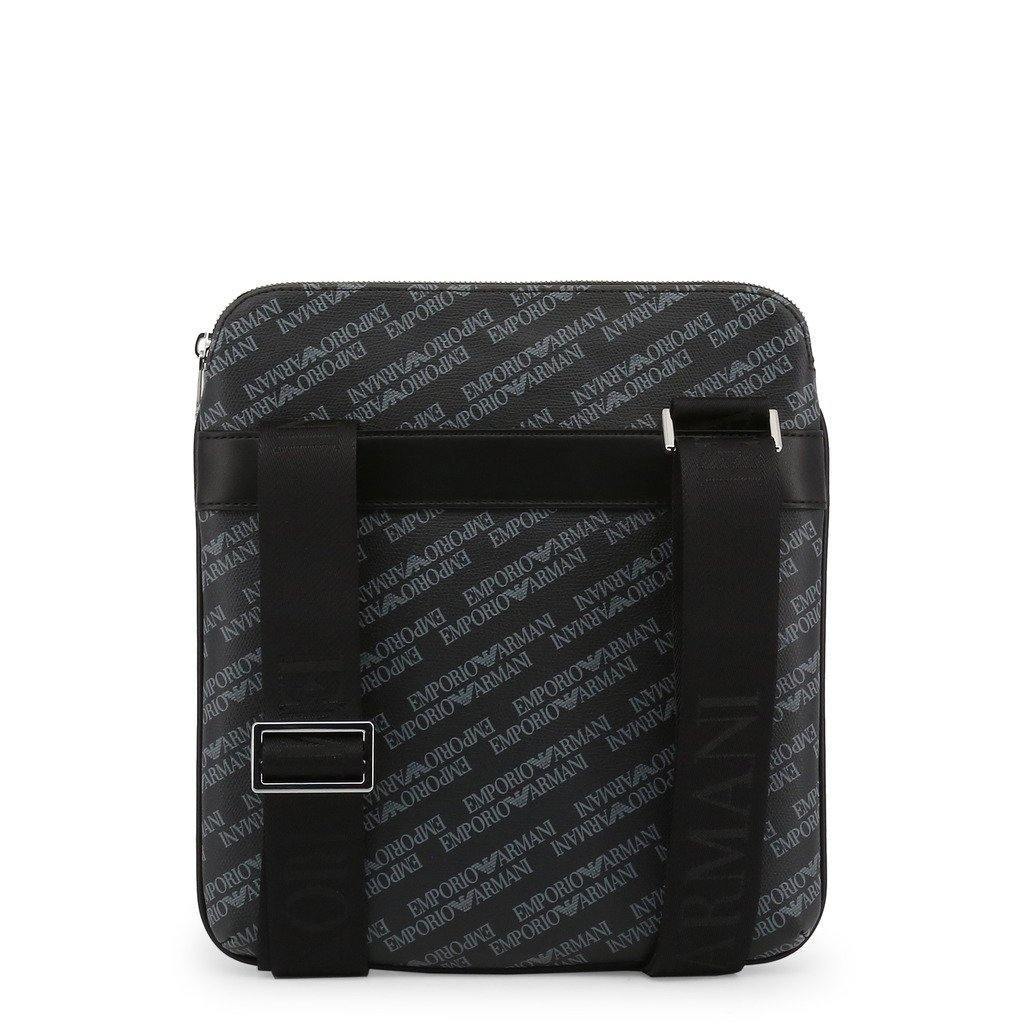 Emporio Armani Black Lavagna Repeat-logo Messenger Bag for Men | Lyst