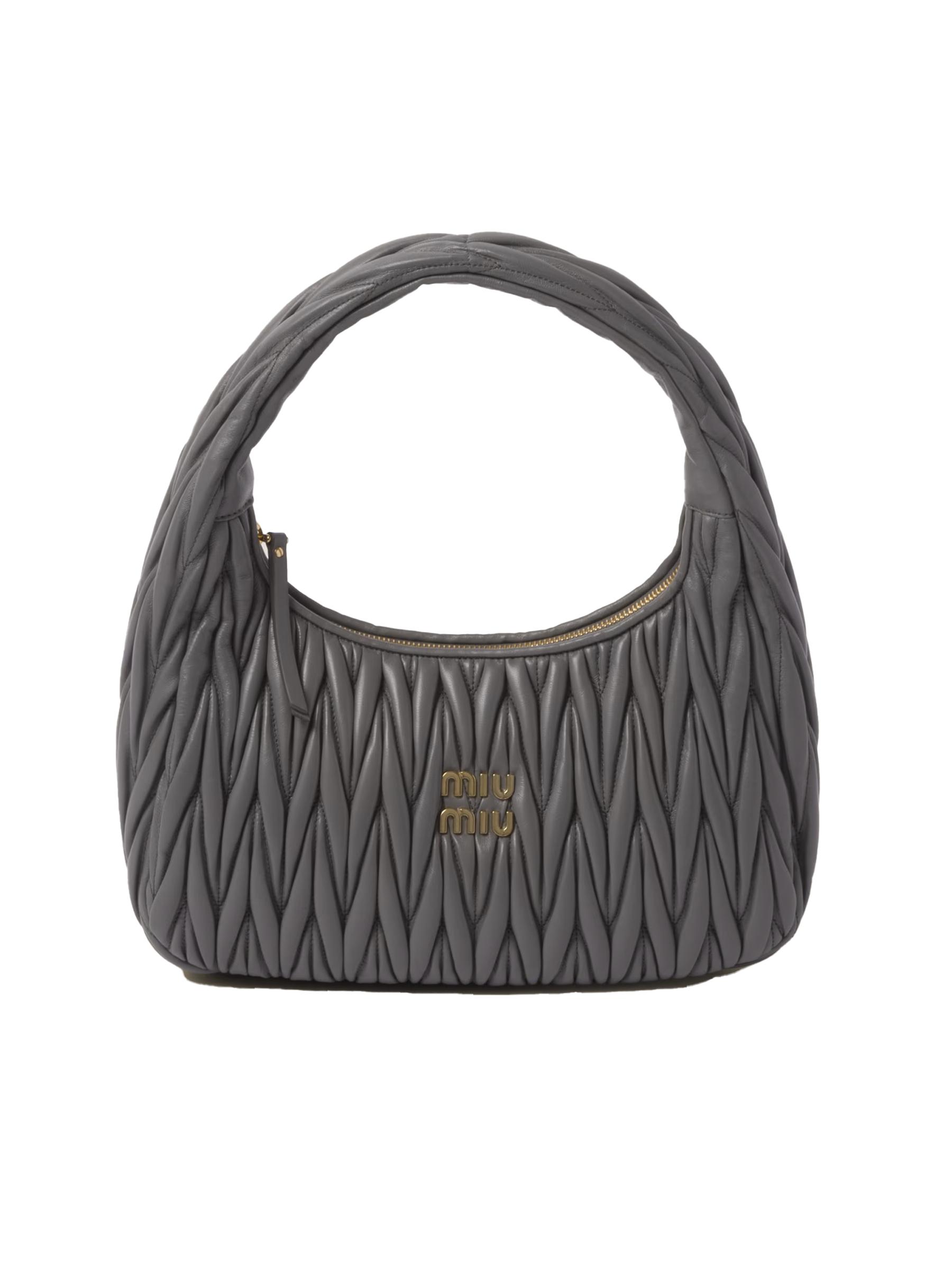 【Miu Miu】Wander Matelasse Nappa Leather Hobo Mini Bag MIU MIU Wander Matelassé Nappa Leather Hobo Mini-bag | Holt