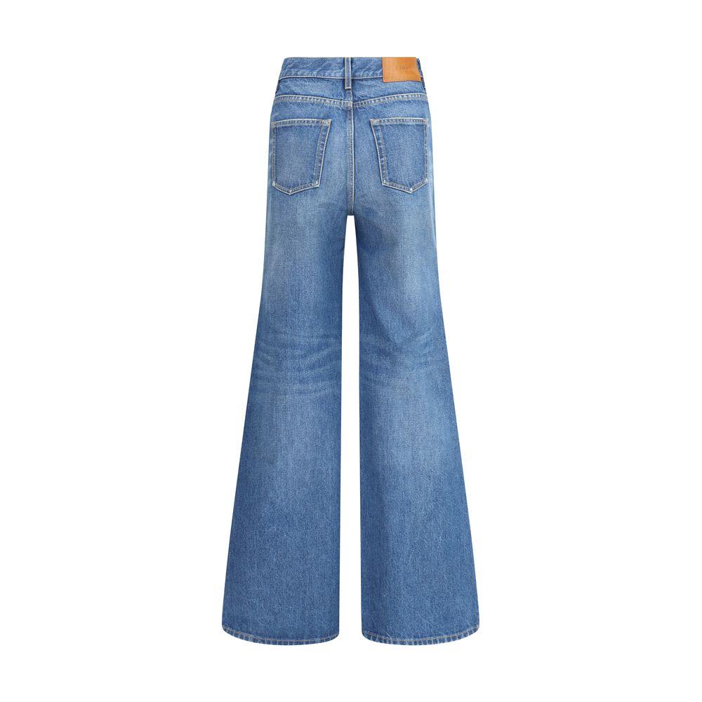 パンツ CHLOE IVORY FLARED DENIM TROUSERS Chloé Flared Patchwork Jeans In Denim | Chloé US