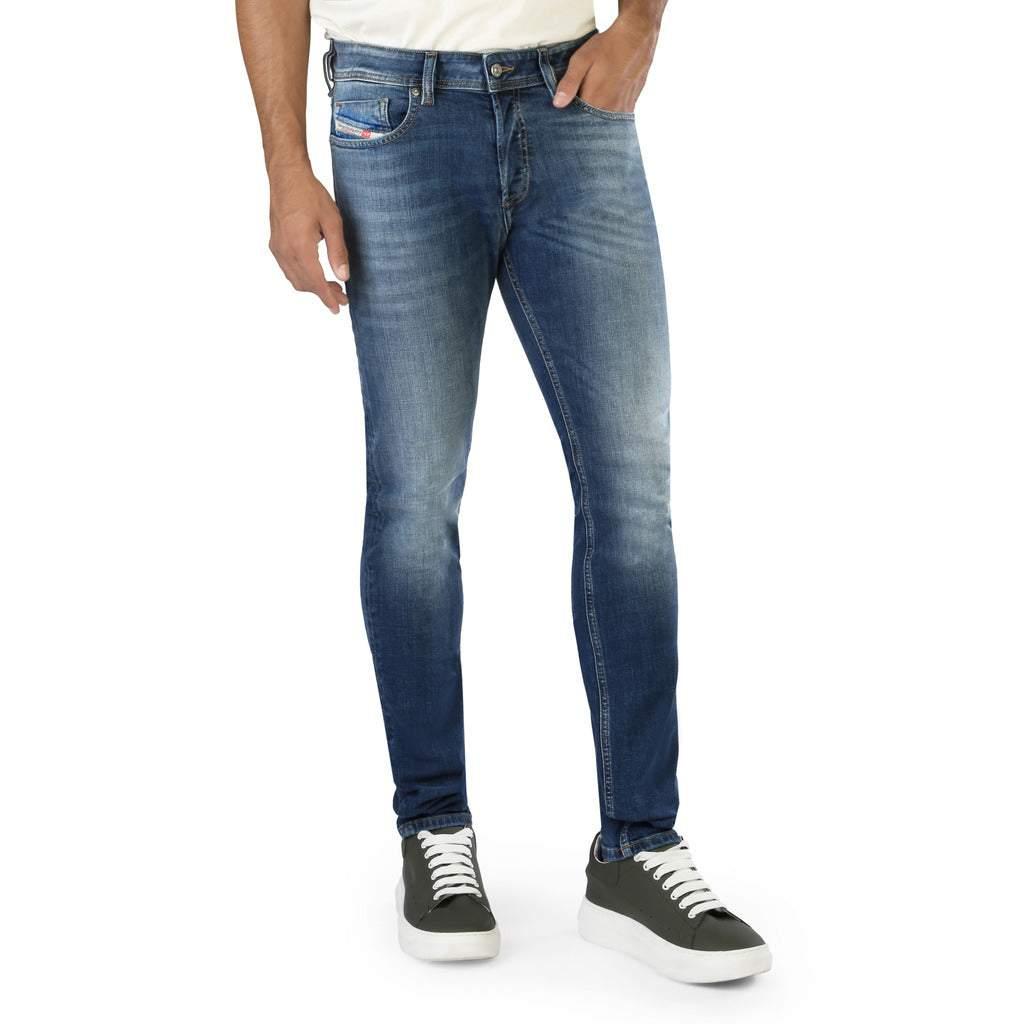 DIESEL Thommer-x 009da Jeans Pants Regular Slim Skinny in Blue for Men |  Lyst
