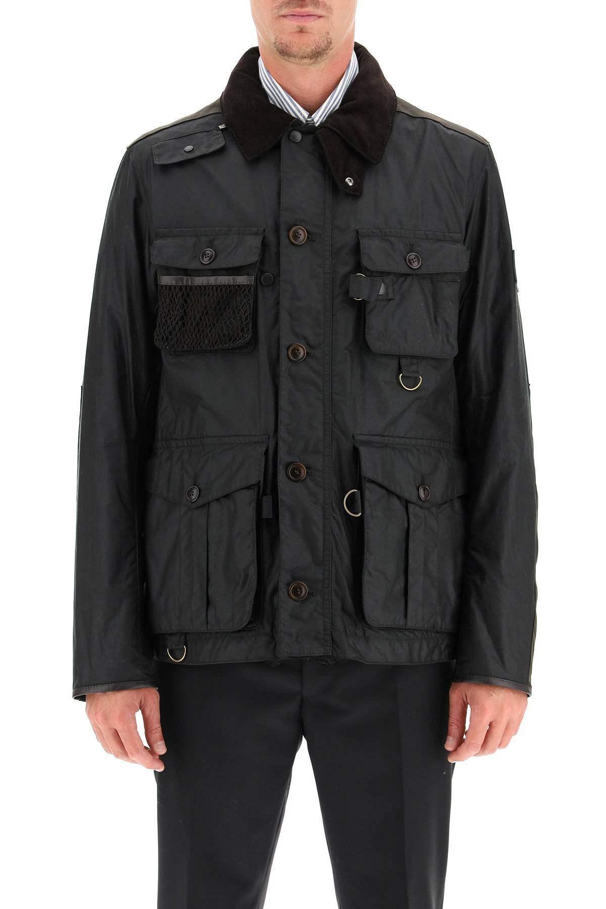 BARBOUR GOLD STANDARD Supa-fissione Waxed Jacket in Black for Men | Lyst