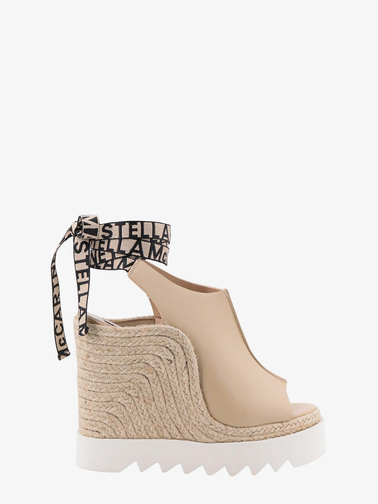 Stella McCartney Wedges in Natural | Lyst