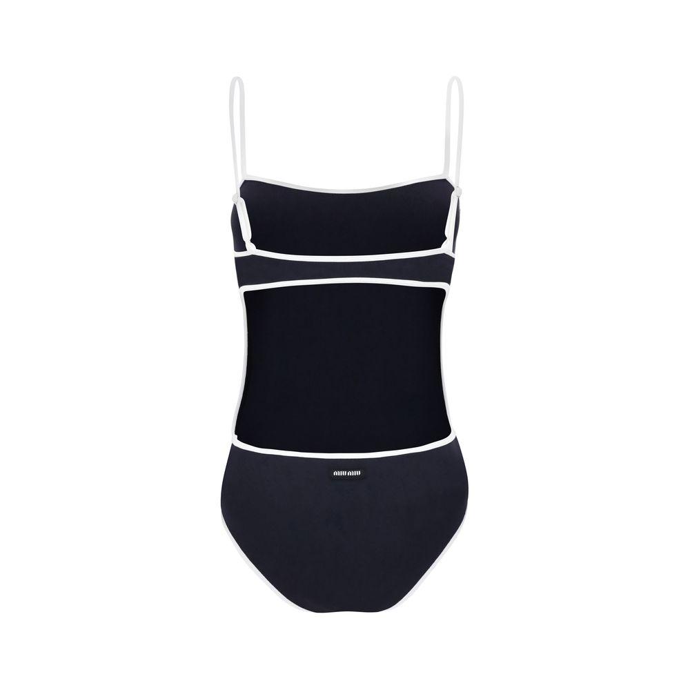 ワンピース水着 MIU MIU SWIMSUIT Miu Miu オープンバック水着 | ブルー | FARFETCH JP