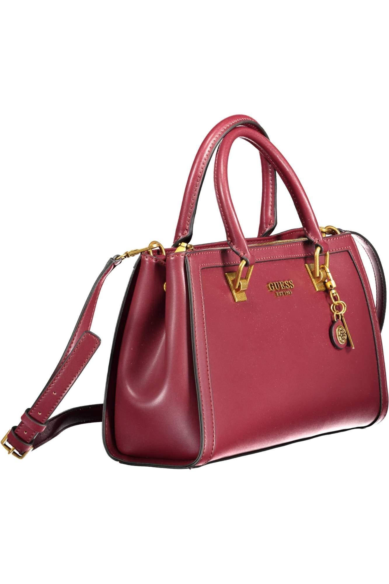 Guess Tote In Red Leather