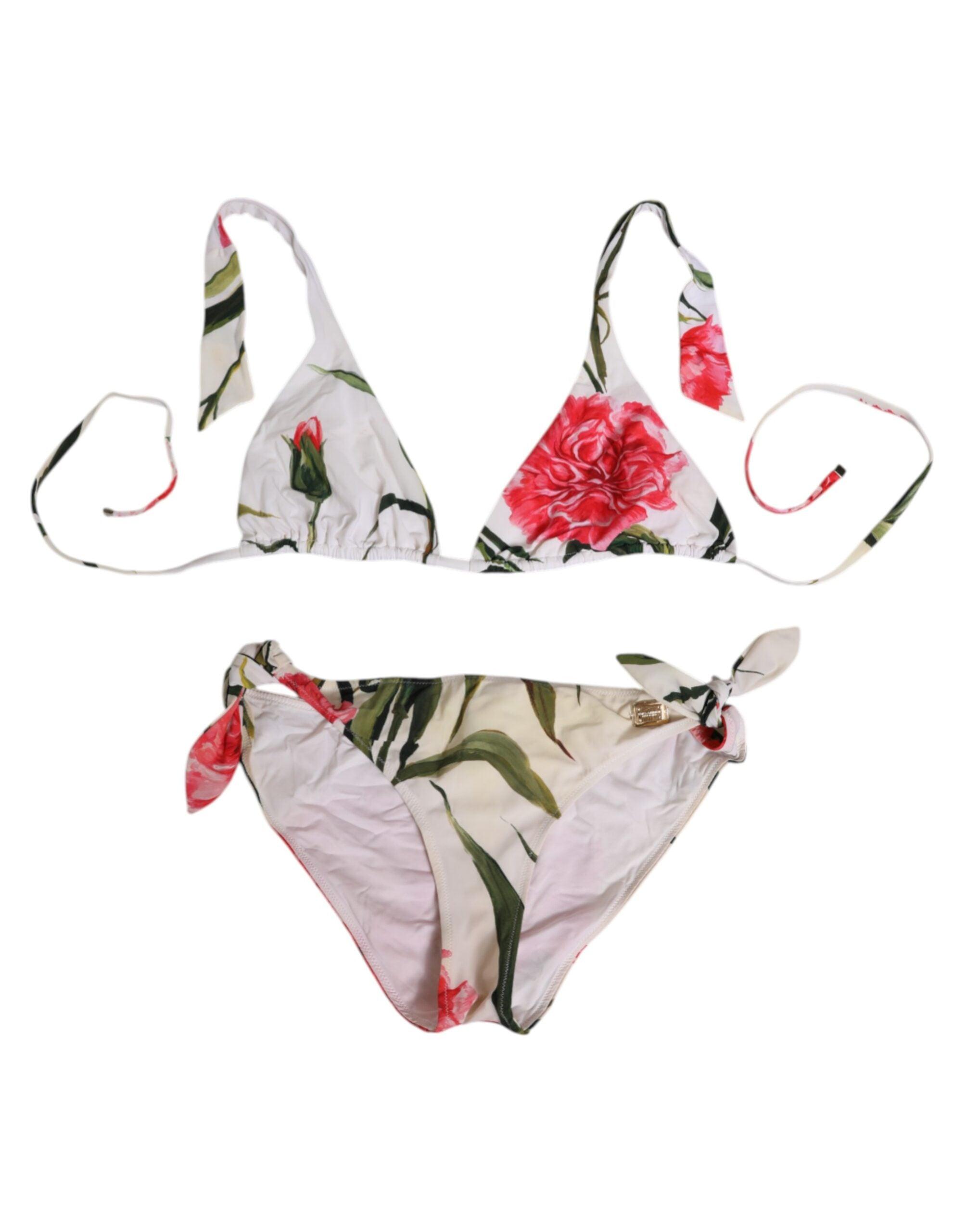 Dolce & Gabbana ビキニ XS Floral printed bikini in purple - Dolce