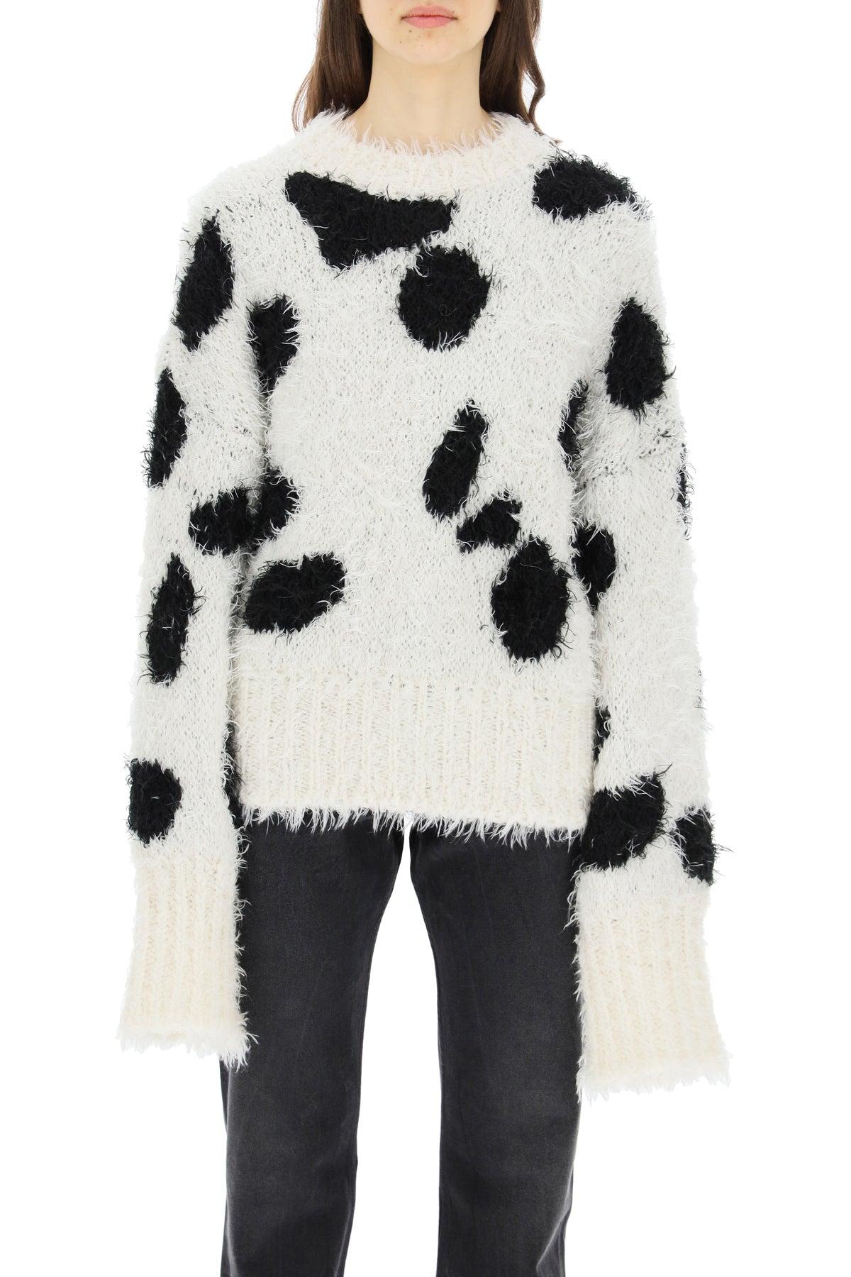 The Attico Fur Effect Oversized Sweater 