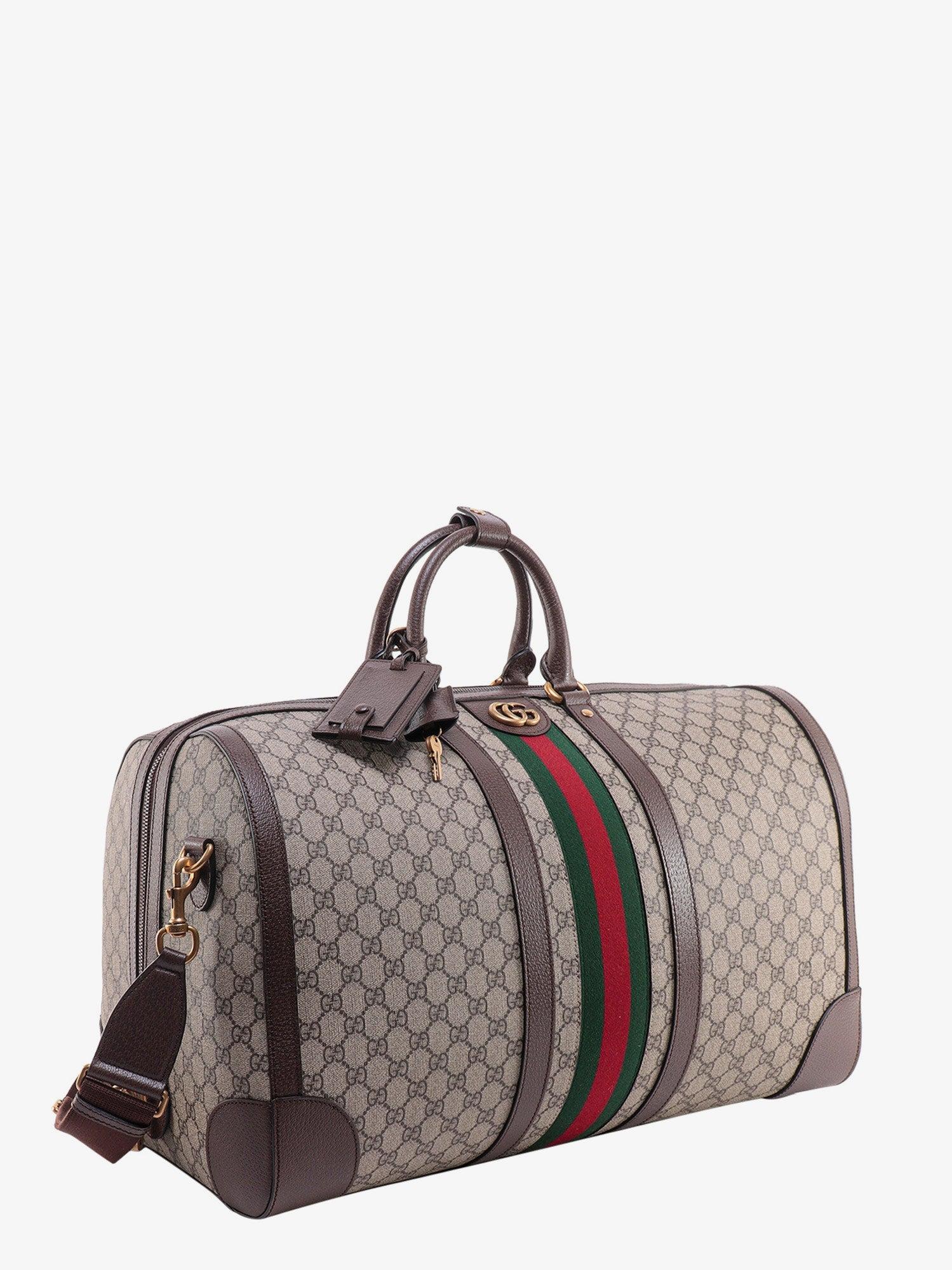 Gucci Leather Travel Bags in Brown for Men | Lyst