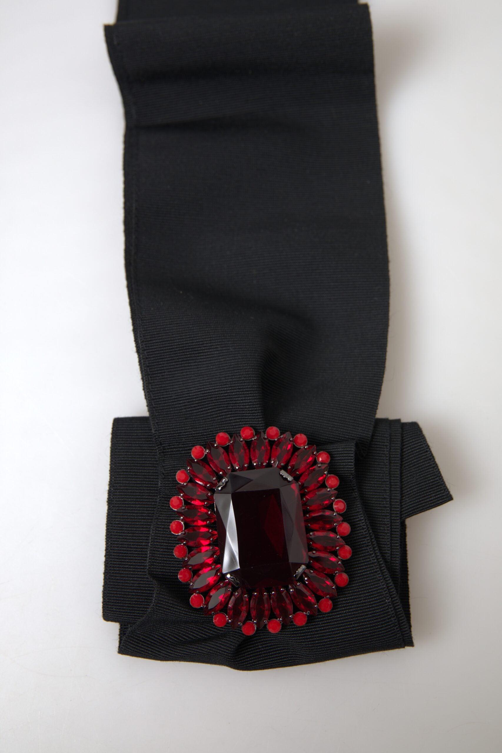 Dolce & Gabbana Crystal Brass Wide Waist Runway Belt in  display picture 2