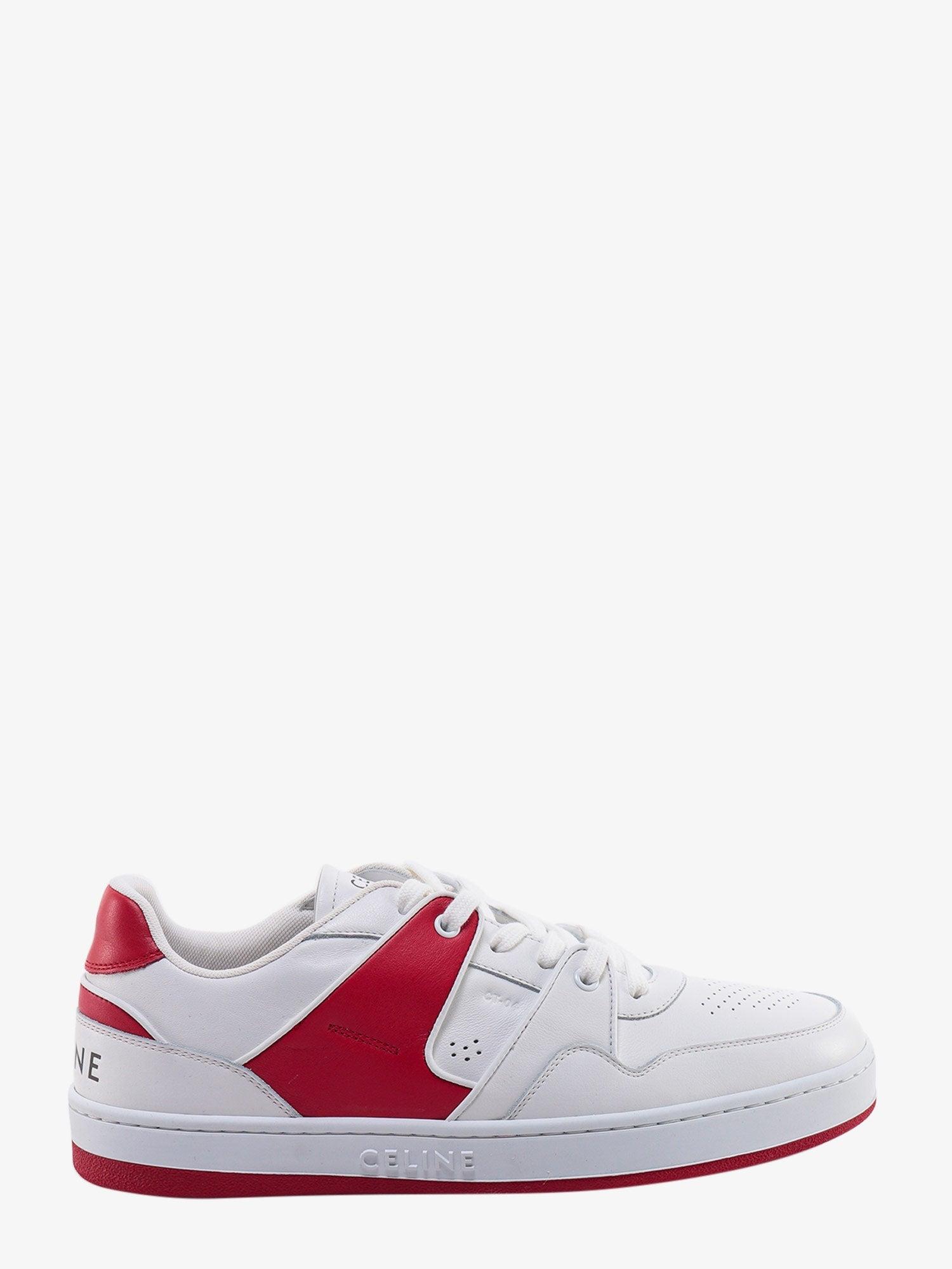 Celine Leather Lace-up Sneakers in White for Men | Lyst