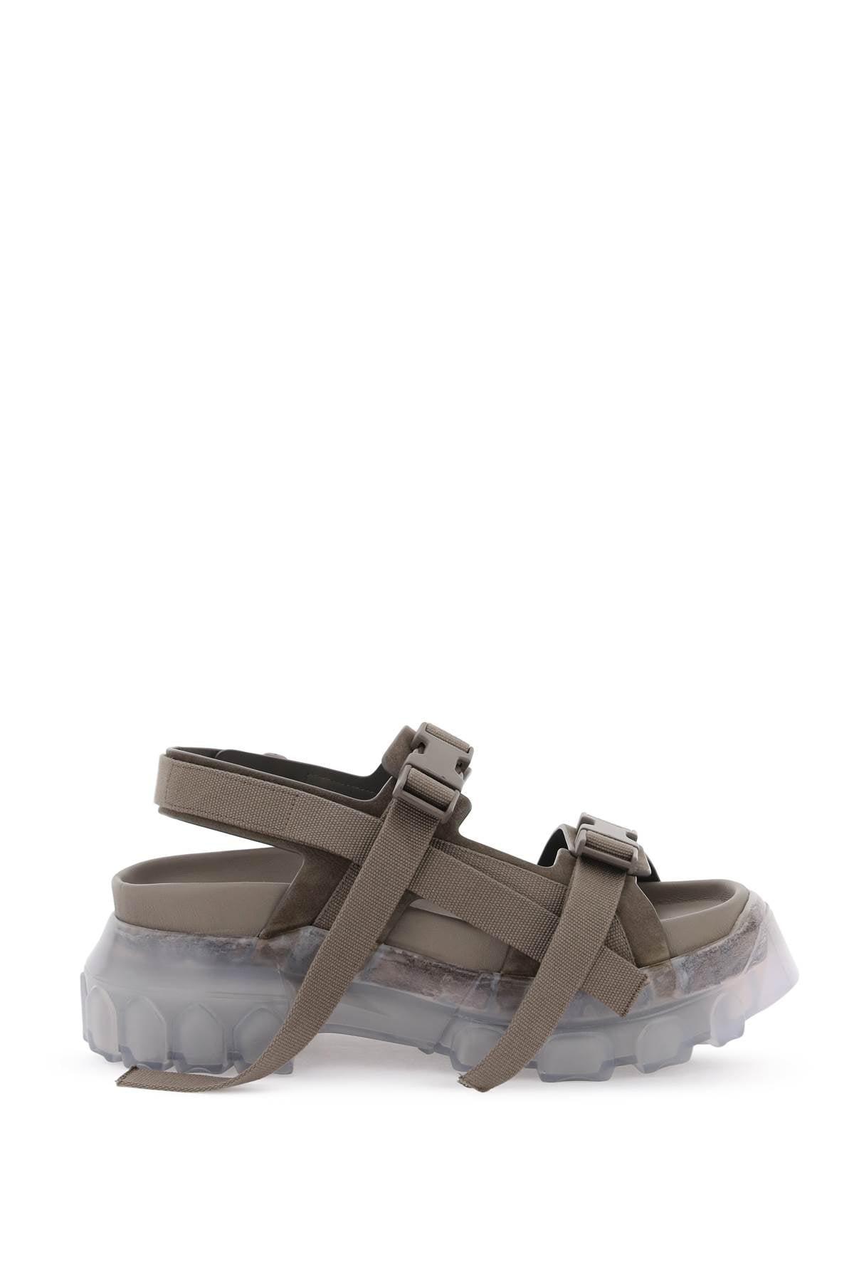 Rick Owens Sandals With Tractor Sole in Gray | Lyst