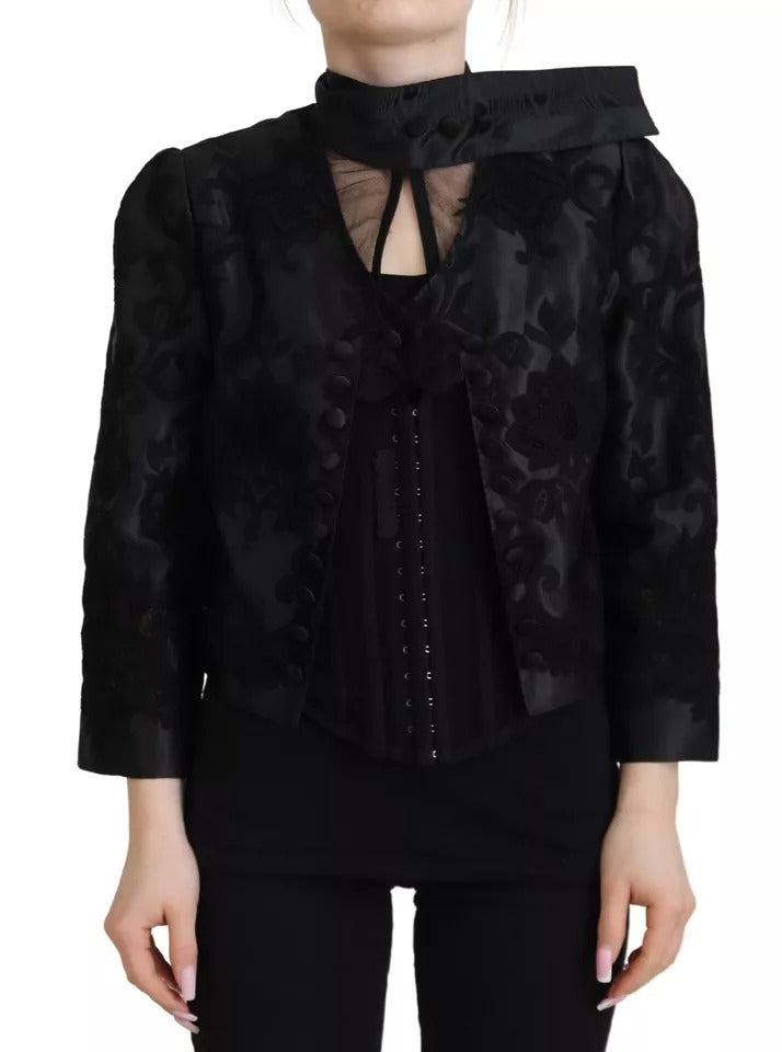 Black lace jacket online