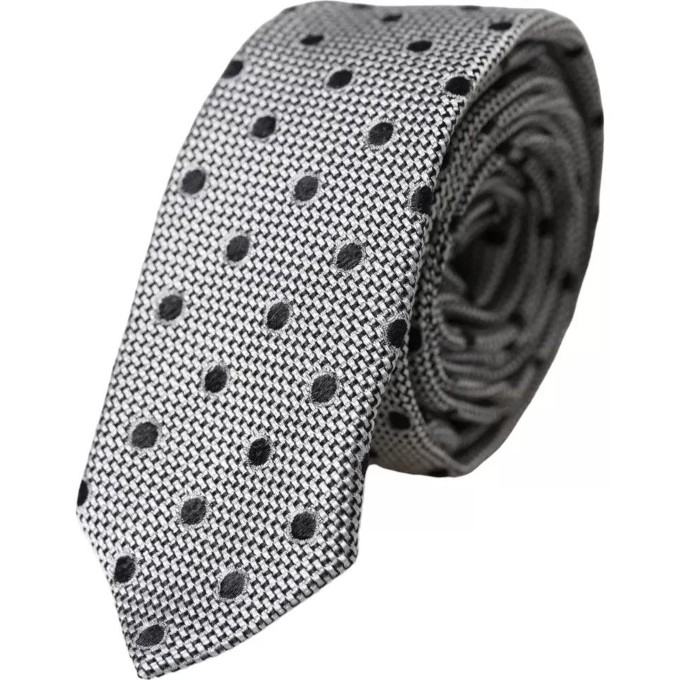 Dolce & Gabbana Black Silk Adjustable Neck Men Bow Tie