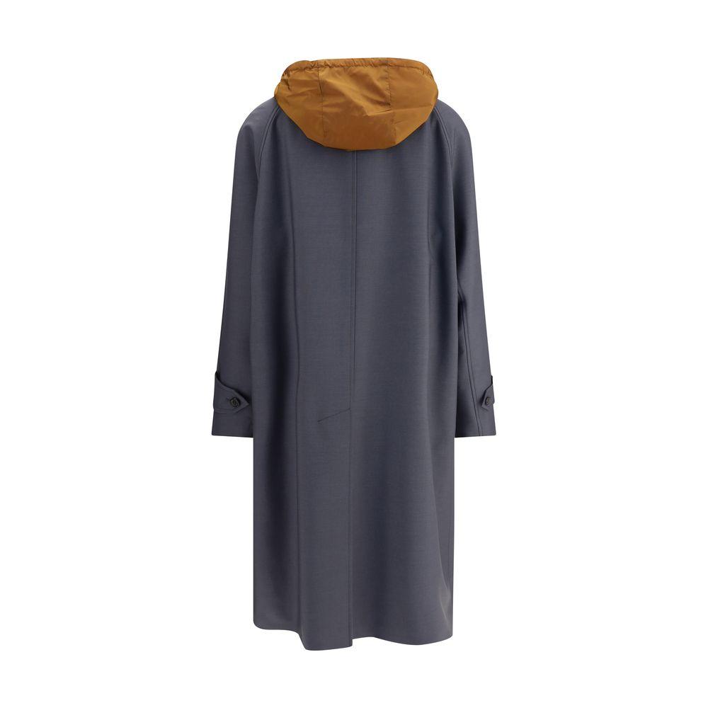 ジャケット・アウター archive MIU MIU hooded long coat MIU MIU Women's Long Coat 1990s Style Hooded Size 40