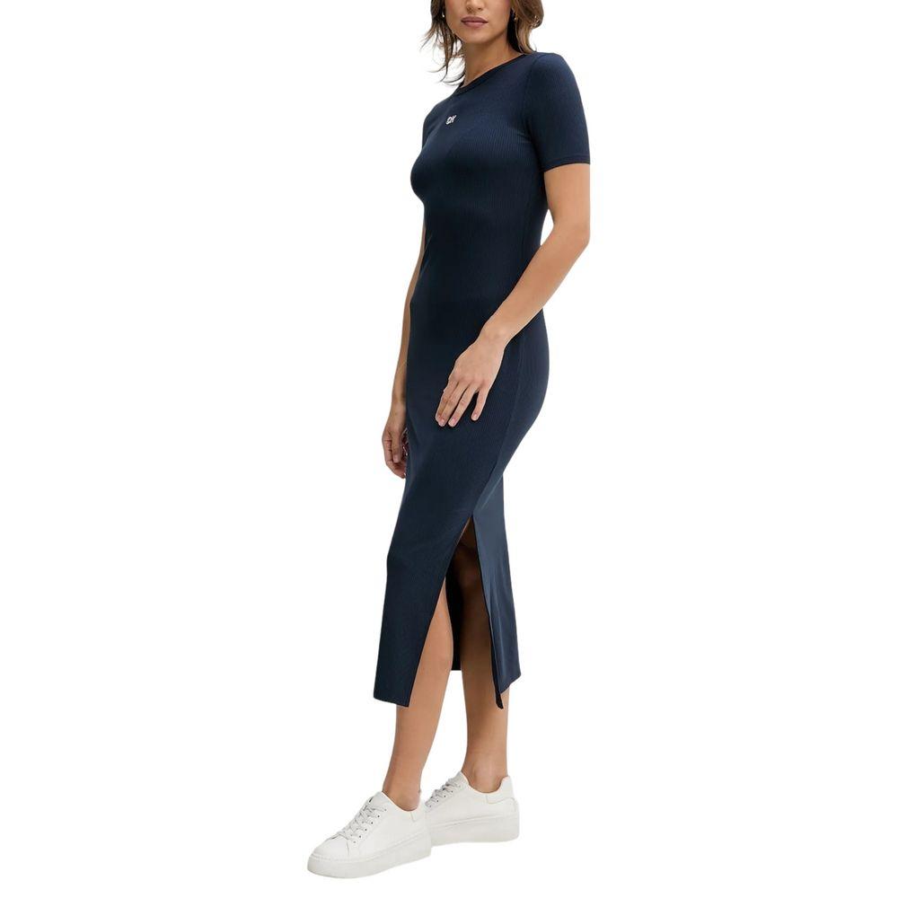 Calvin Klein Blue Modal Long Dress | Lyst