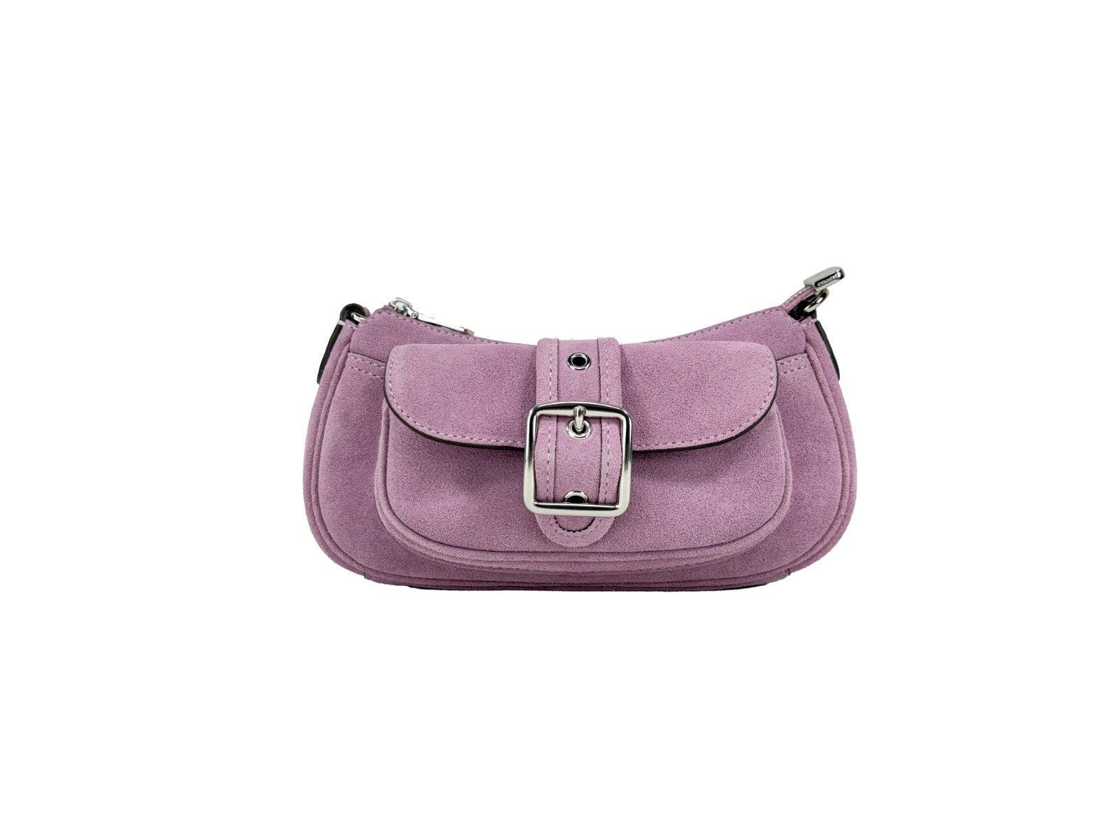 COACH Mini Ashton Suede Shoulder Bag Purse in Purple | Lyst UK