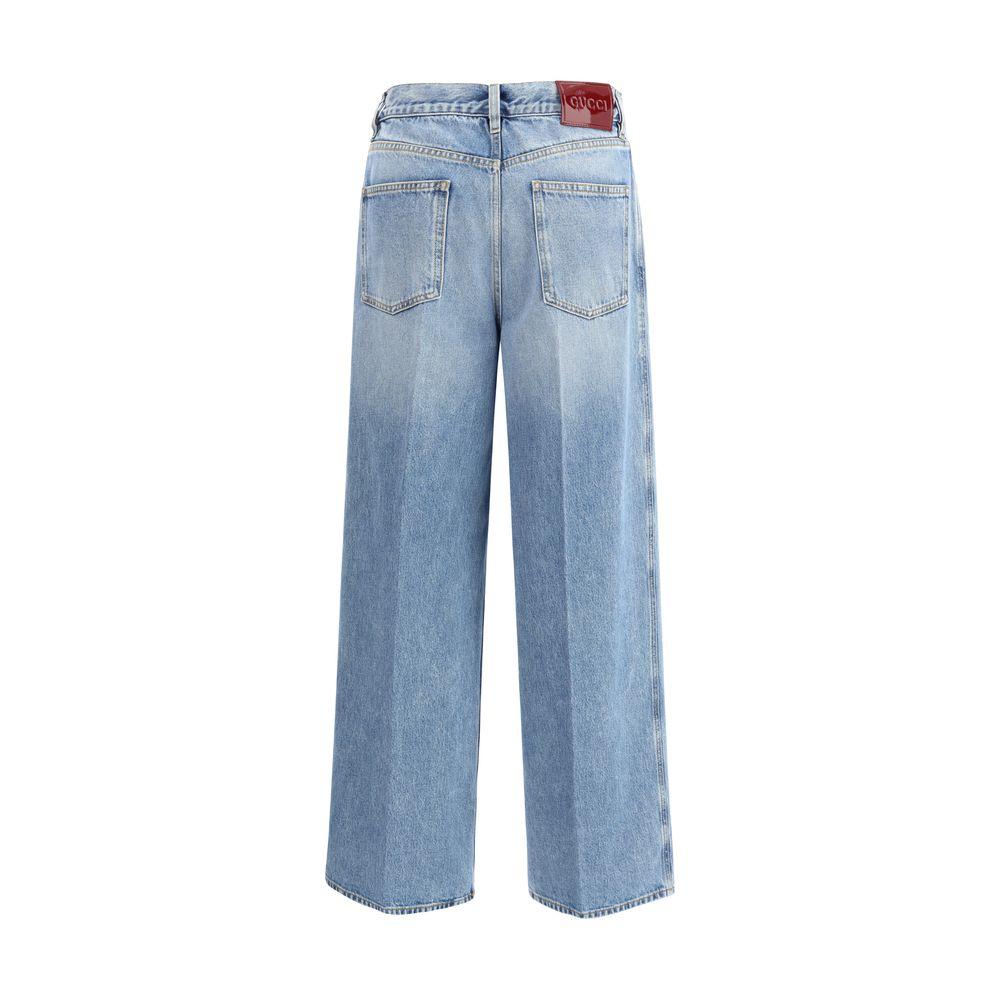 【関税&送料込】Gucci Denim Wide-Leg Jeans Gucci - Wide-leg jeans Denim - The Corner