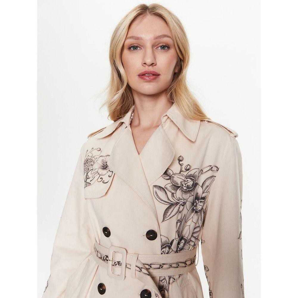 Pinko Beige Cotton Jackets Coat in White Lyst UK