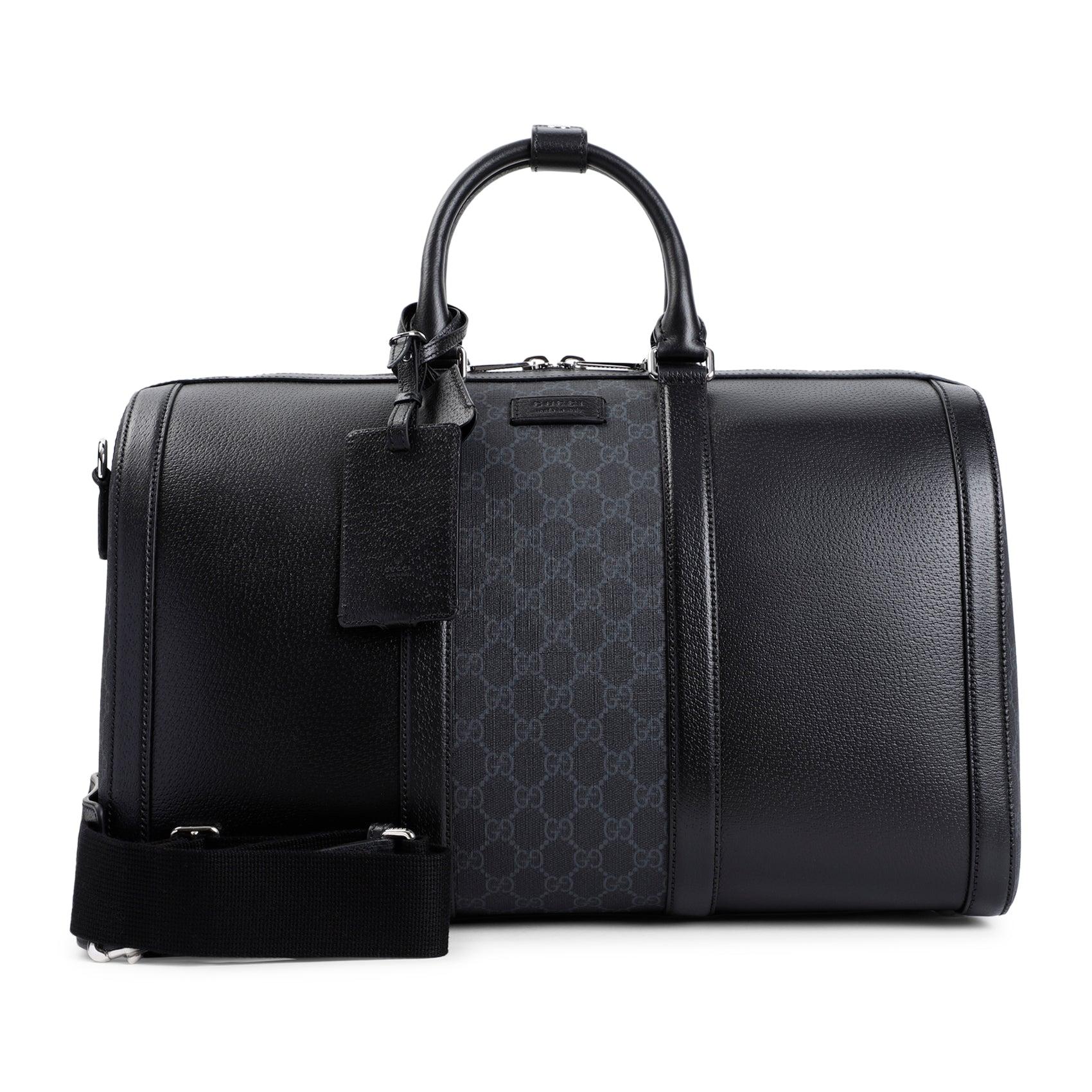 Gucci Leather Duffle Travel Bag in Black for Men Lyst