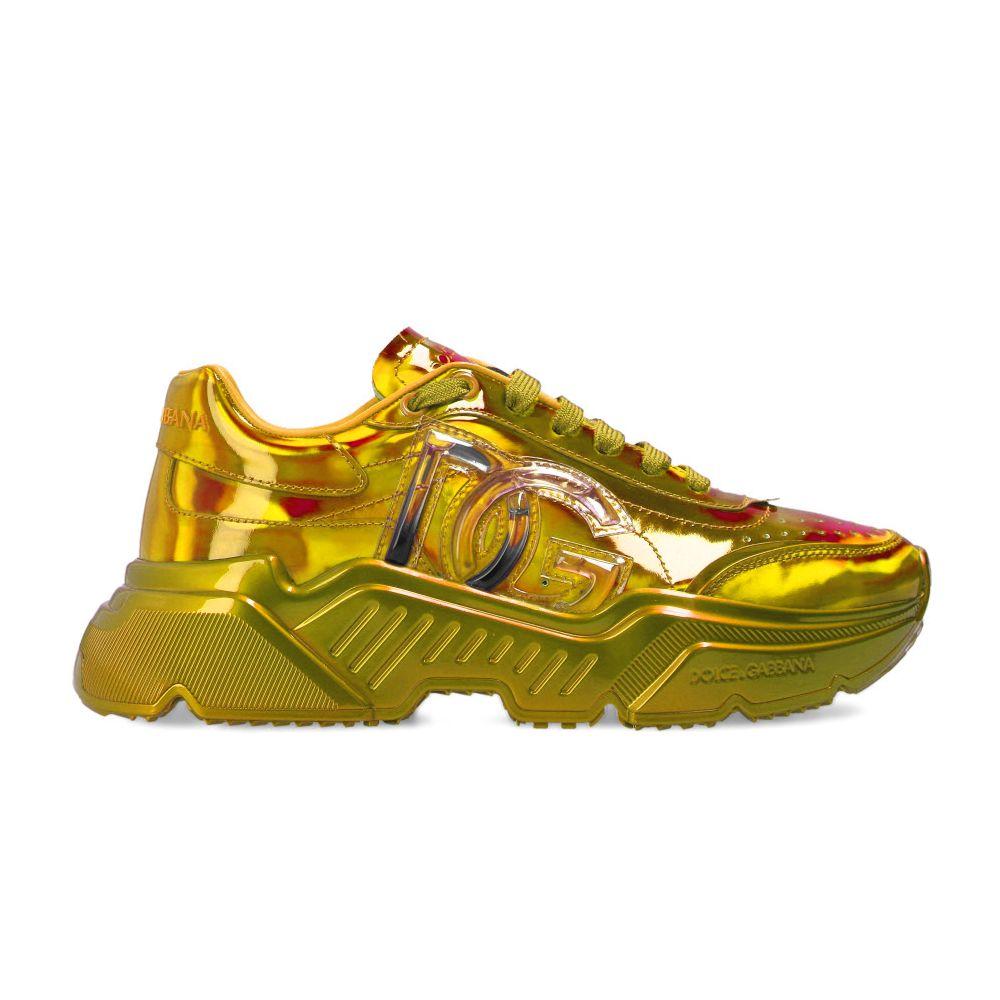 Dolce Gabbana Fluorescent Yellow Calfskin High Sneakers Lyst