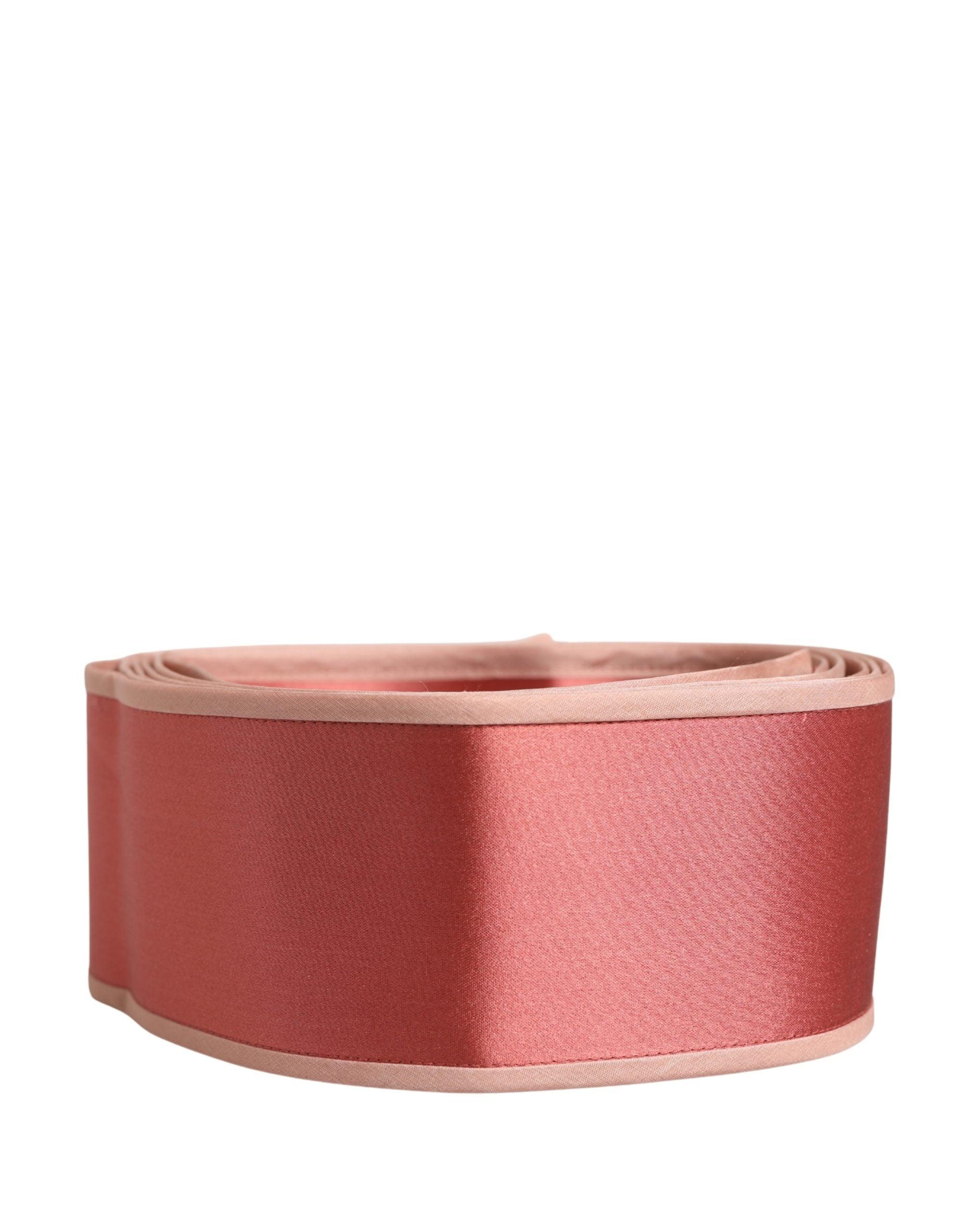 Dolce & Gabbana Pink Silk Satin Waist Cintura Belt in Red | Lyst