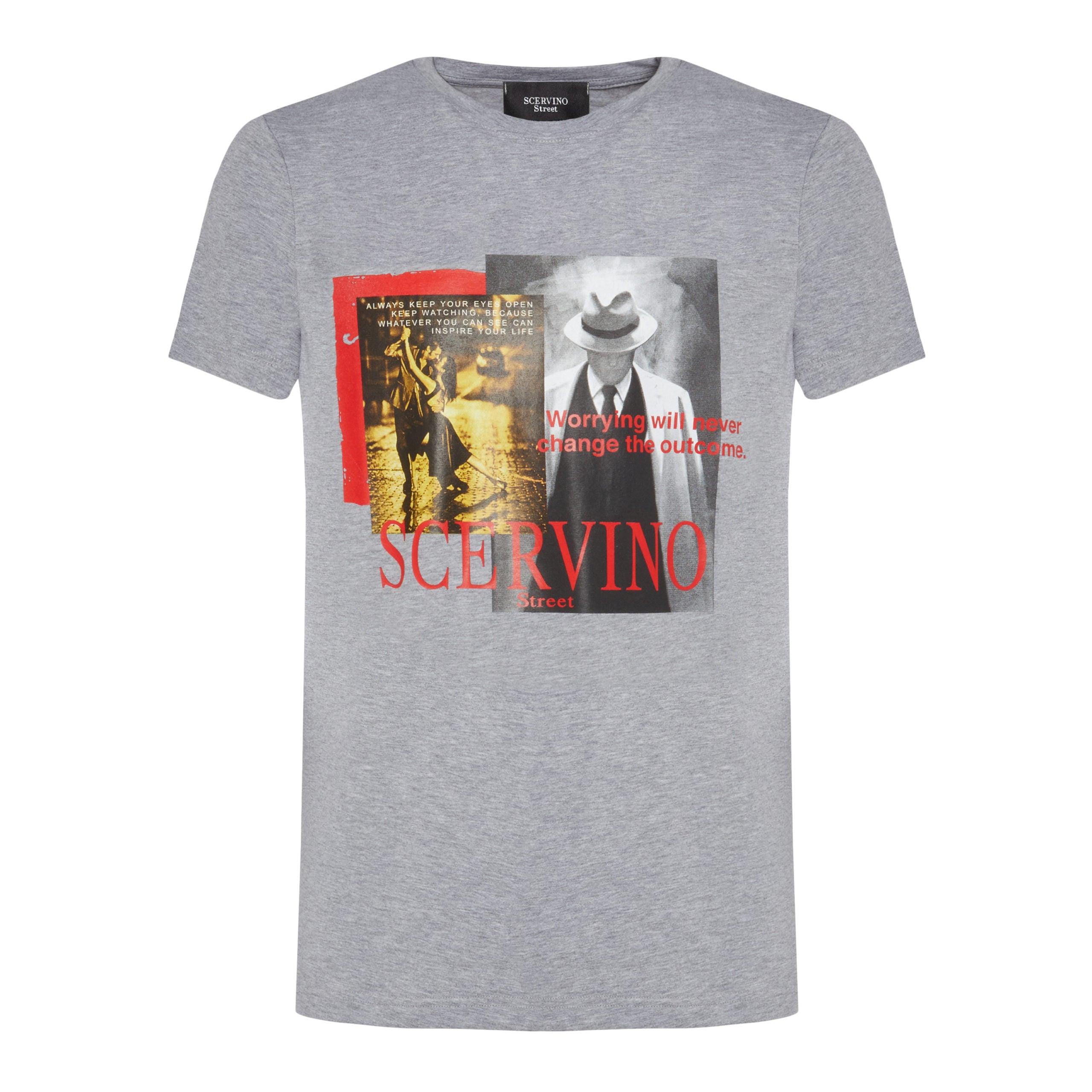 Ermanno Scervino Street Cotton T-shirt in Gray for Men | Lyst