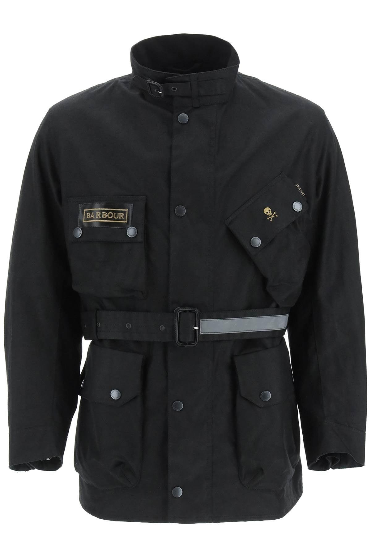 Barbour Cotton Jack Wax Jacket in Black 