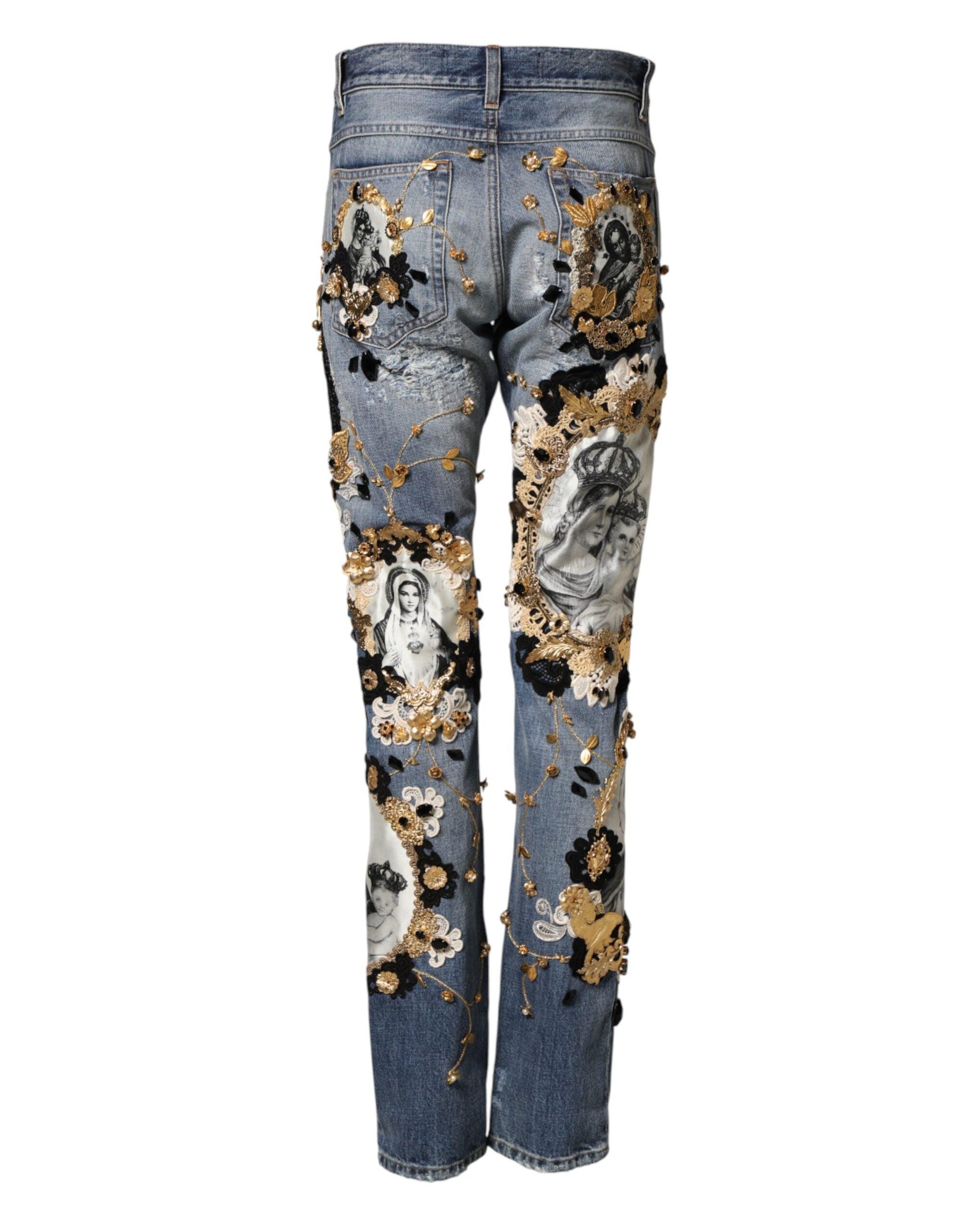 dolce-gabbana--Blue-Ripped-