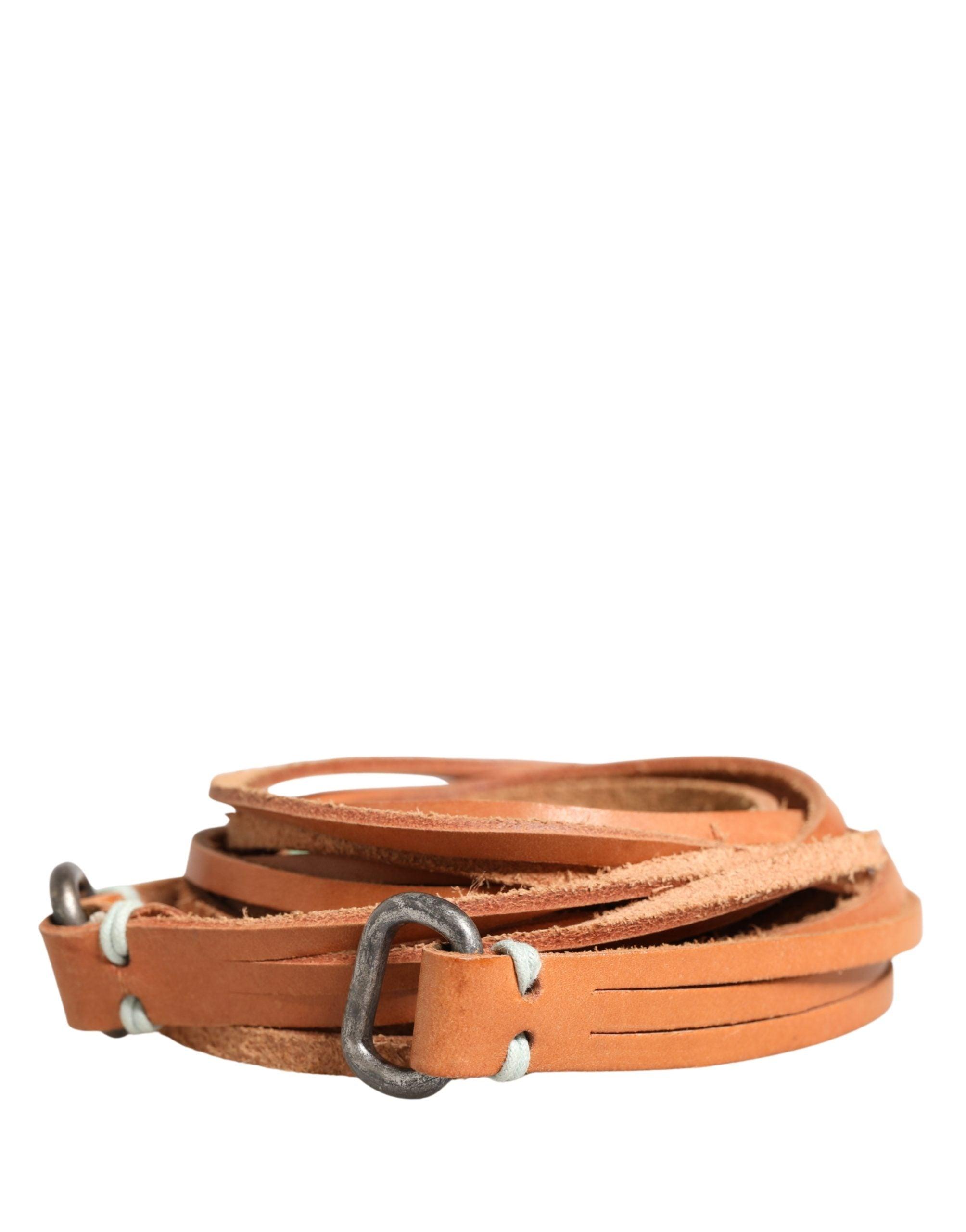 Ermanno Scervino Dark Brown Leather Round Buckle Waist Women\'s Belt Ermanno Scervino Leather Belts − Sale: up to −56% | Stylight main image 2