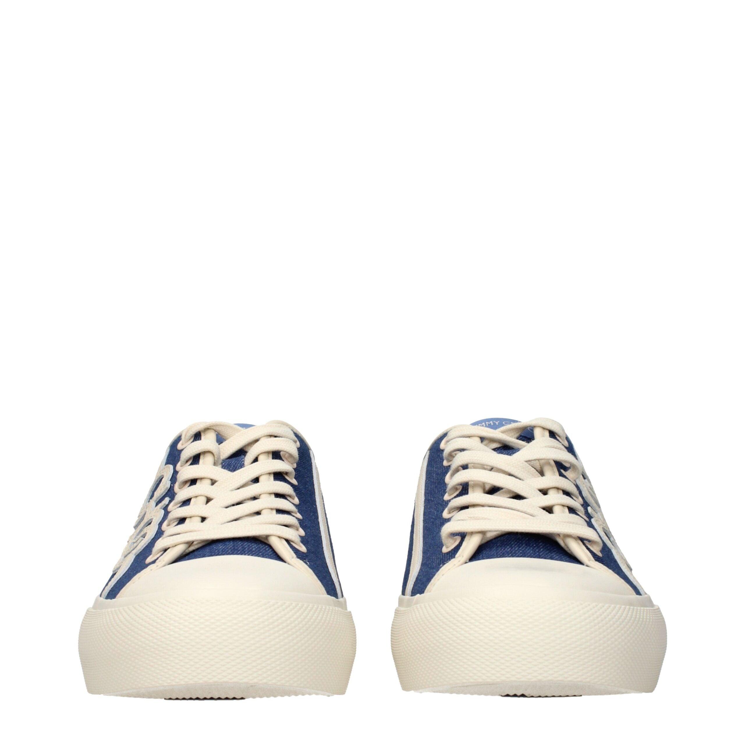 Jimmy Choo Fenix Sneakers/Denim Fabric in Blue for Men | Lyst