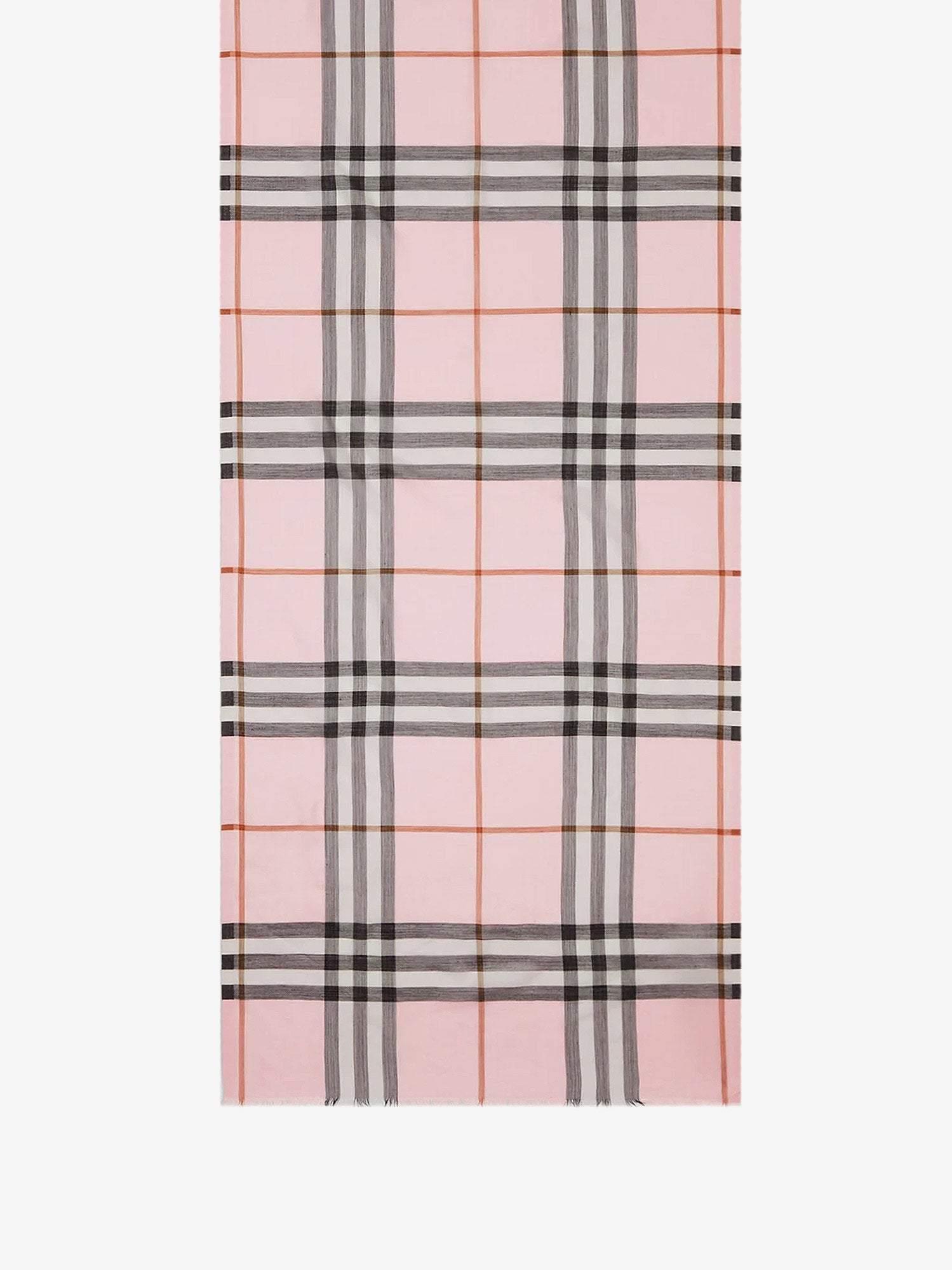 Burberry Frayed Profile Scarves in Pink | Lyst