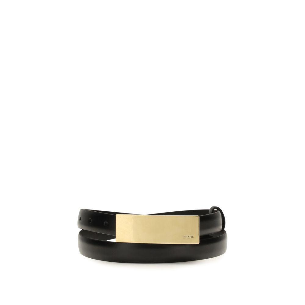 KHAITE Black Calf Leather Bos Taurus Regular Belt | Lyst UK display picture 1