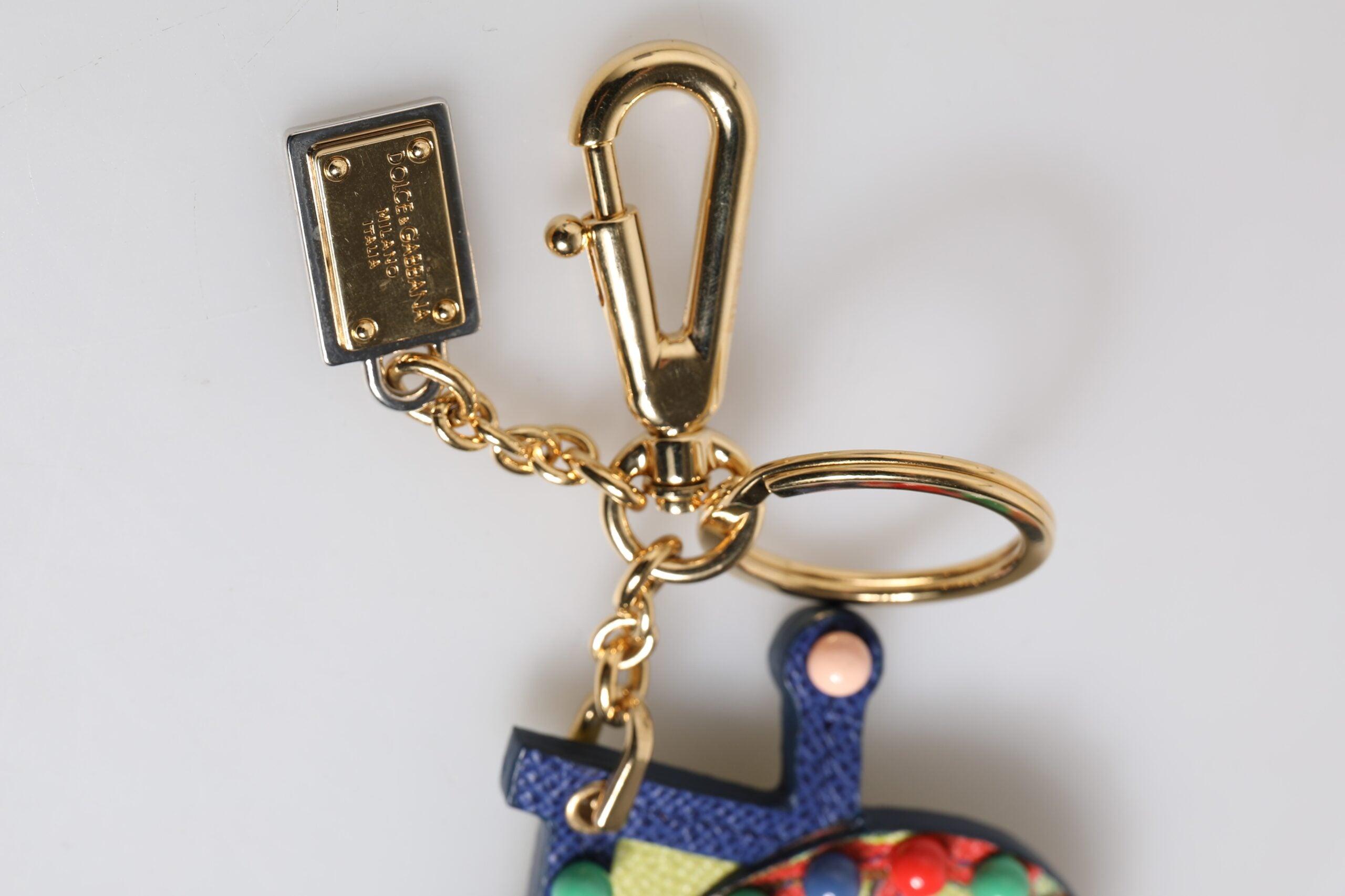 小物 DOLCE&GABBANA KEY RING Dolce & Gabbana logo-plaque Keyring | Silver | FARFETCH