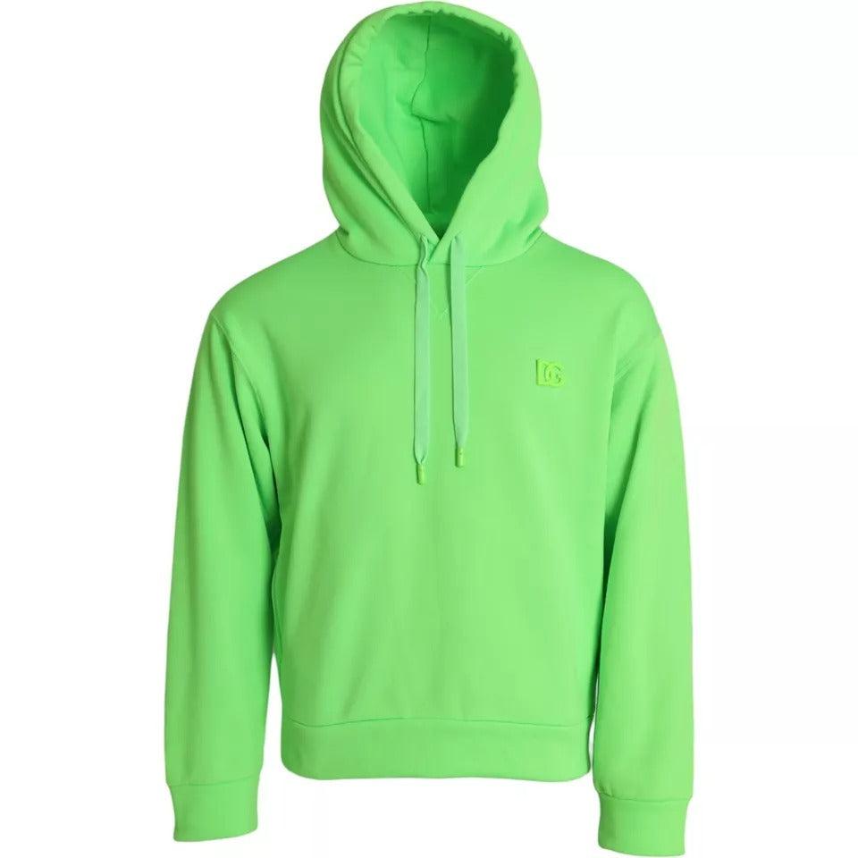Dolce Gabbana Neon Logo Pullover Hooded Sweatshirt Sweater Pre Owned in Green for Men Lyst UK