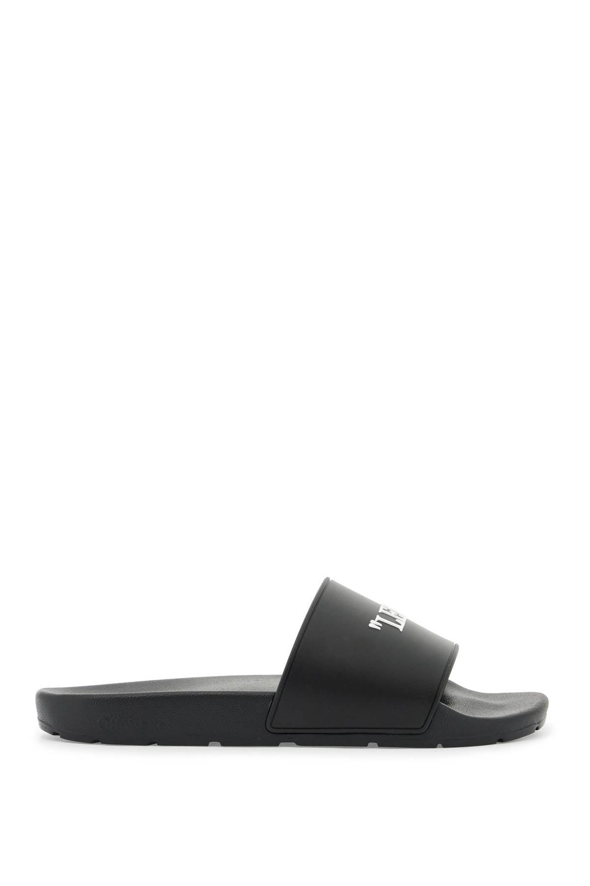 Off-White c/o Virgil Abloh Rubber Slides For Left And Right 